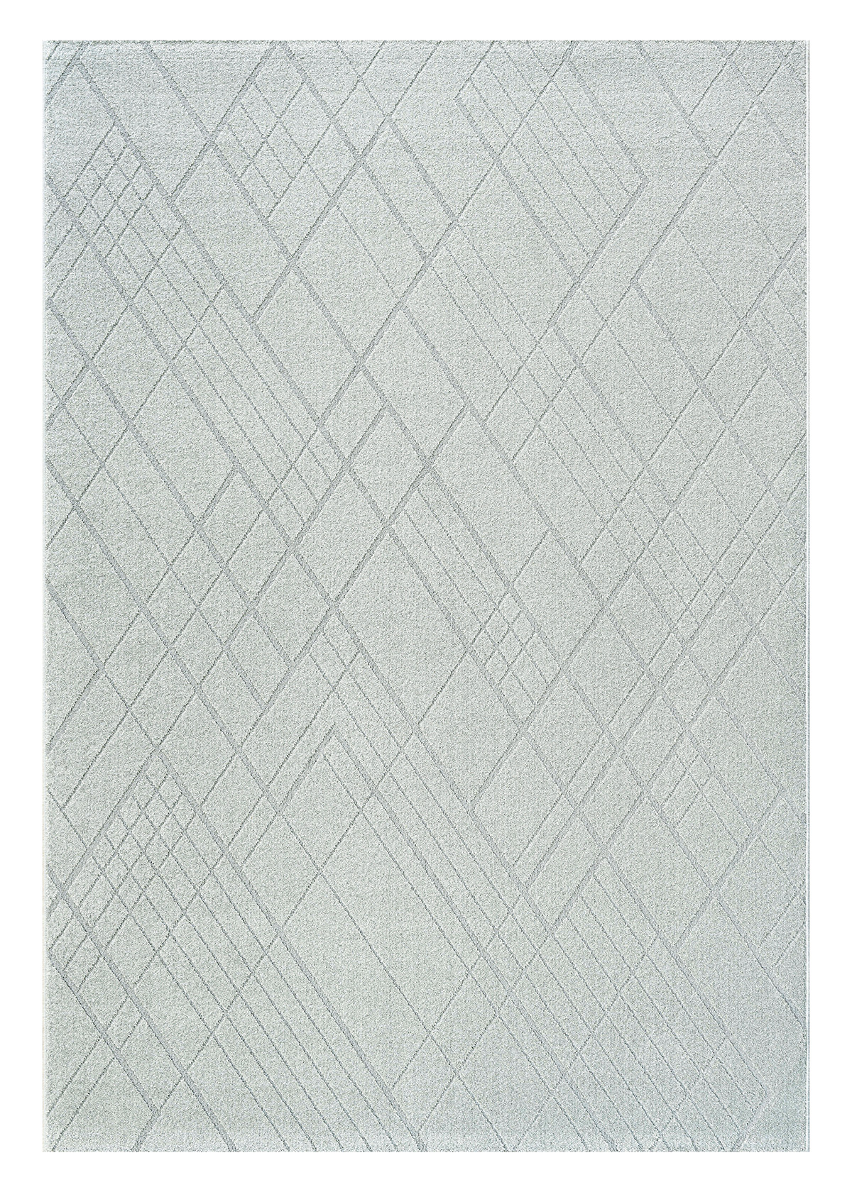 Trentino Abstract Machine Made Carpet Grey