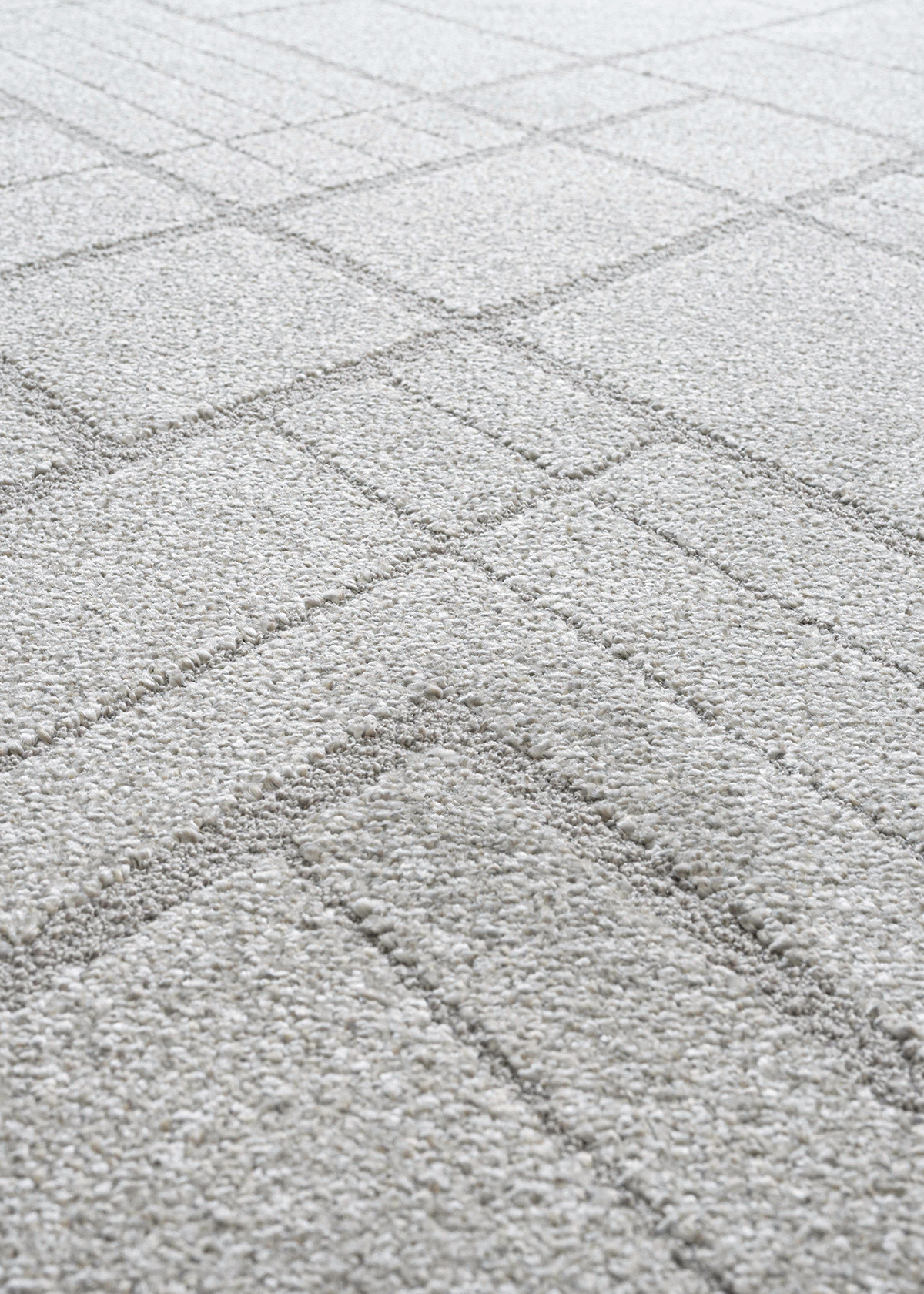 Trentino Abstract Machine Made Carpet Grey