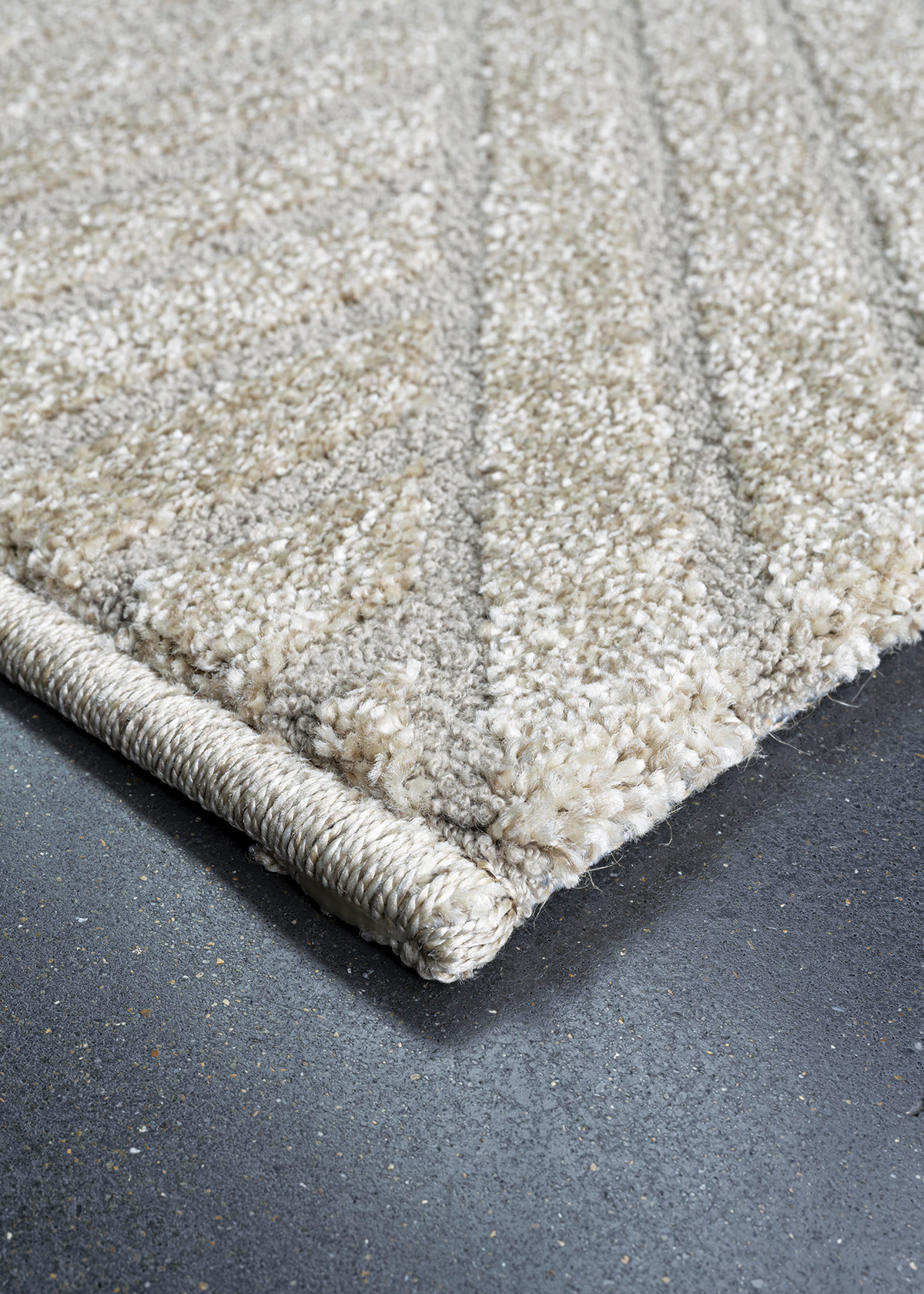 Trentino Abstract Machine Made Carpet Beige