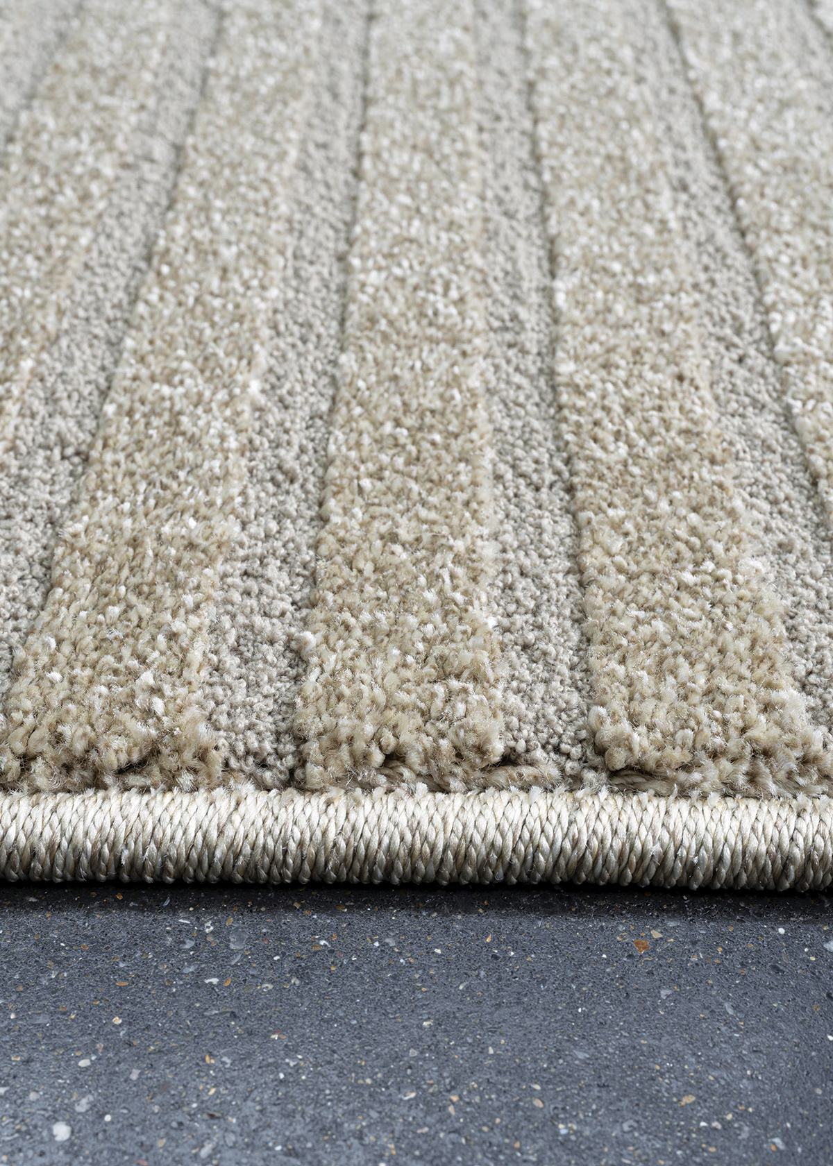 Trentino Abstract Machine Made Carpet Beige