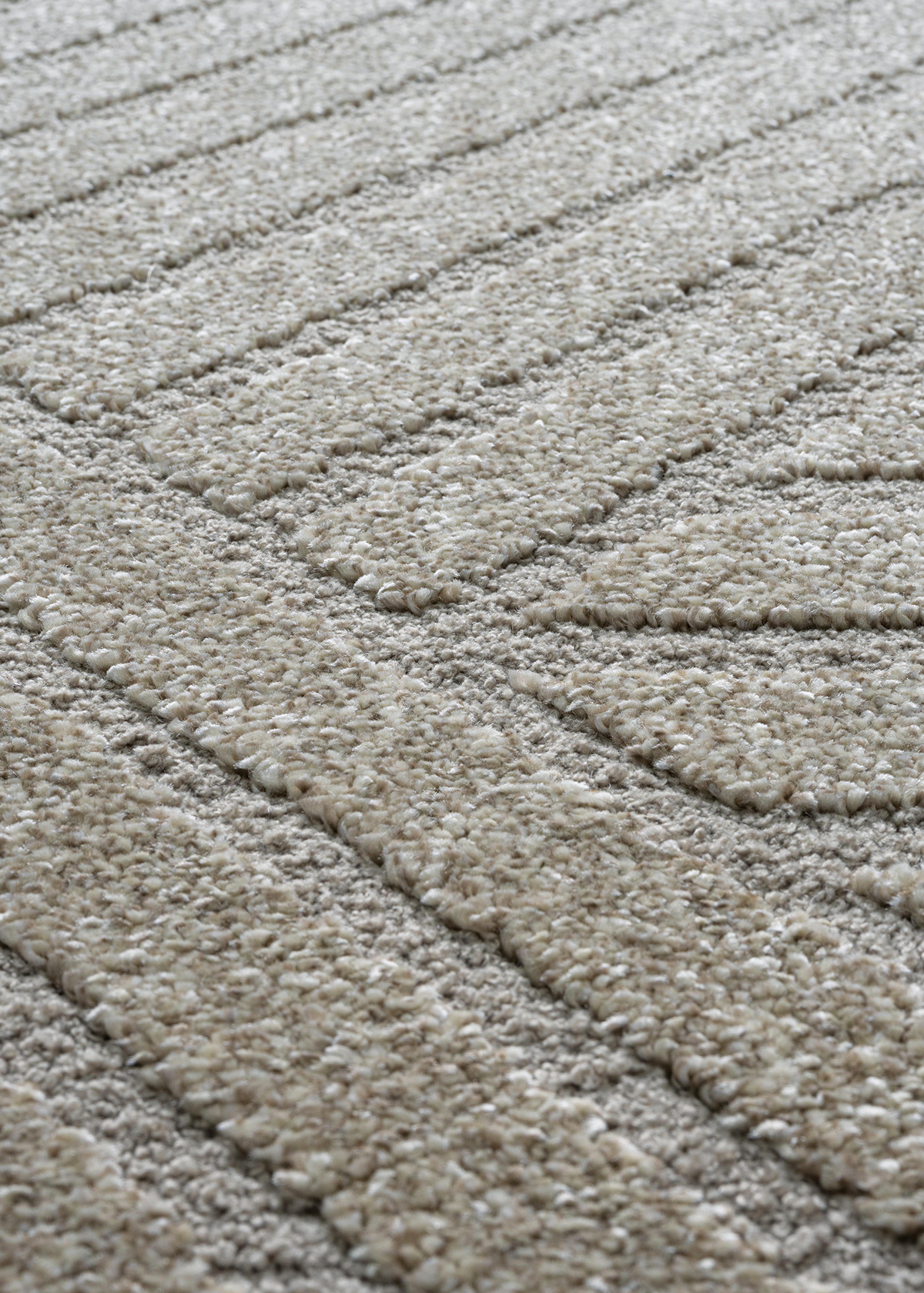 Trentino Abstract Machine Made Carpet Beige