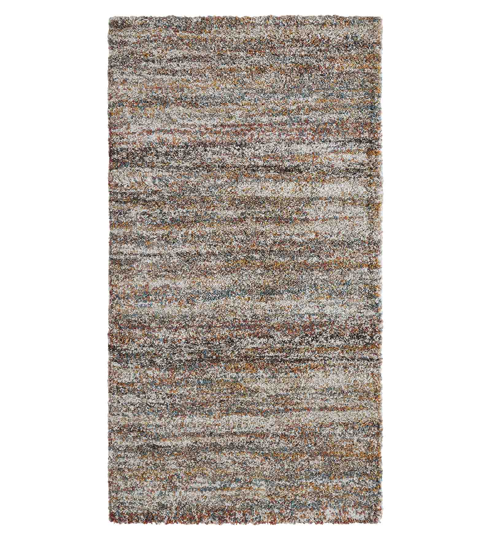 Mehari Polypropylene Shaggy Runner Brown