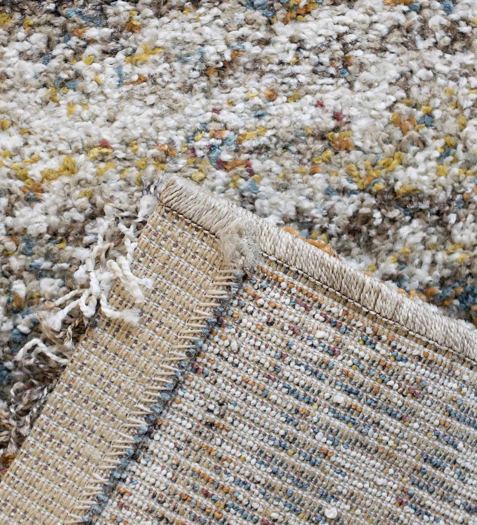 Mehari Polypropylene Shaggy Runner Brown