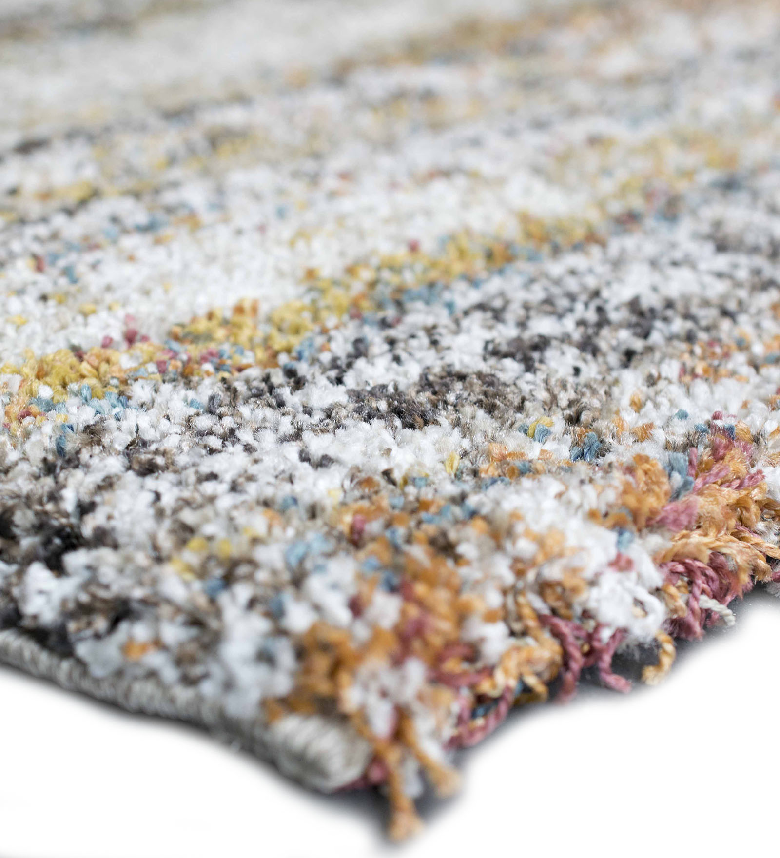 Mehari Polypropylene Shaggy Runner Brown