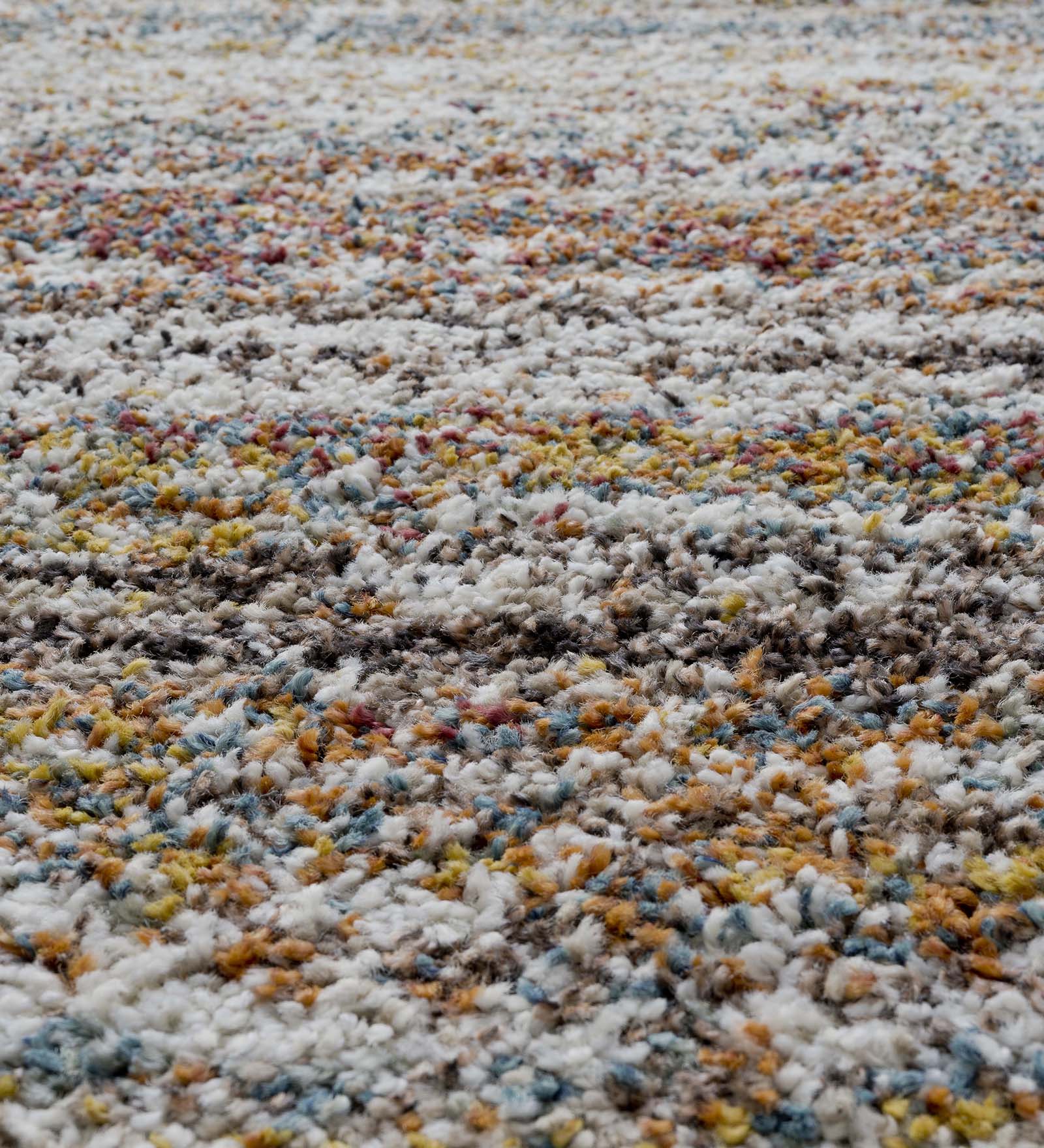 Mehari Polypropylene Shaggy Runner Brown