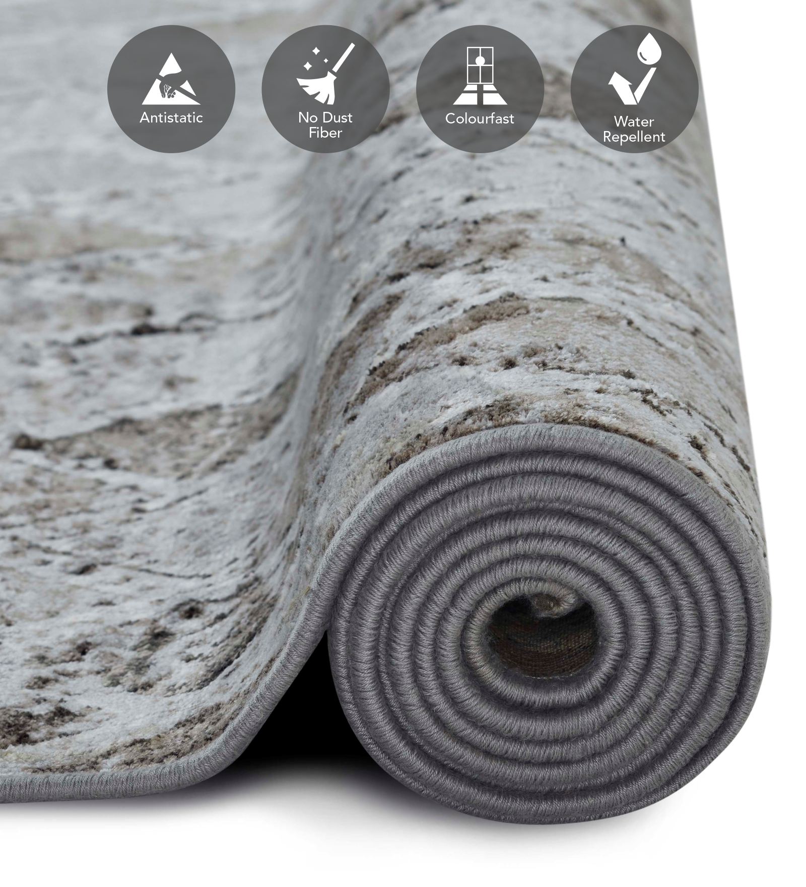 Matrix Geometric Carpet Brown and Cream