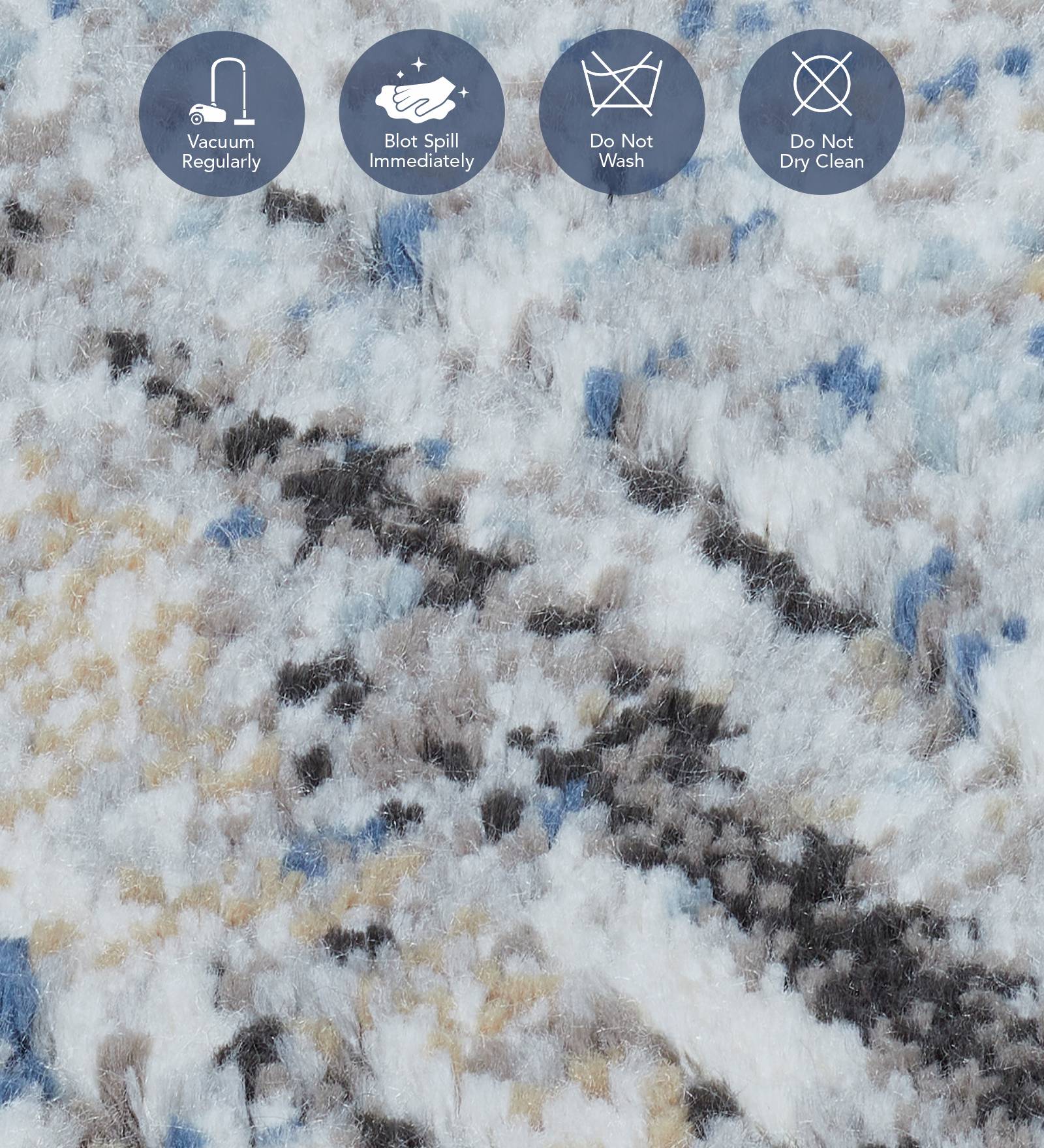 Matrix Abstract Carpet Cream and L.Blue