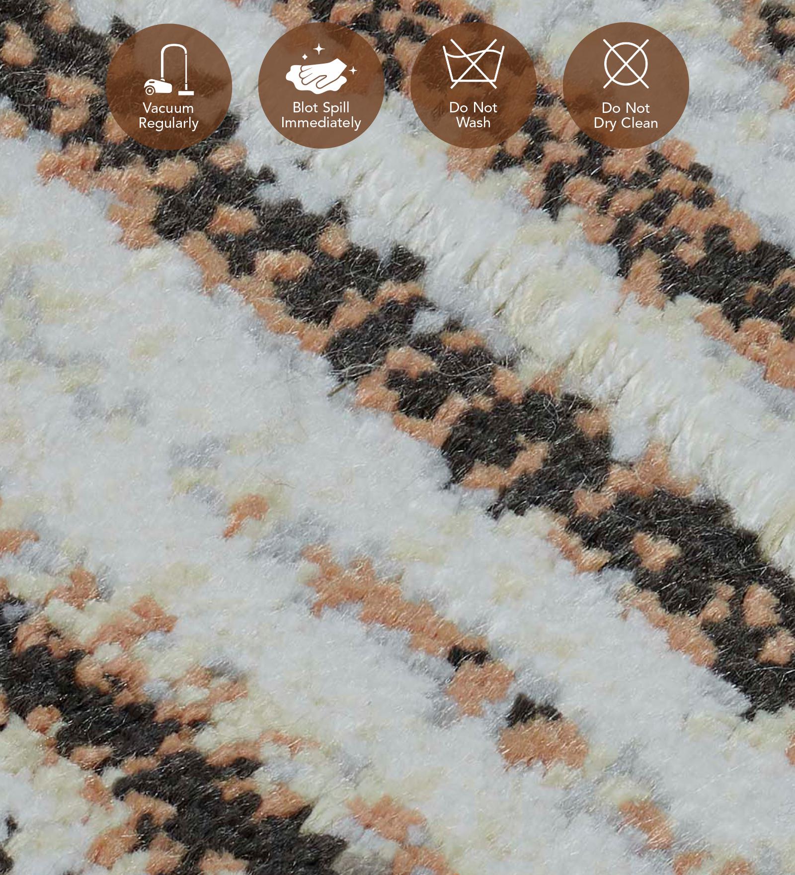 Matrix Abstract Carpet Brown and Cream