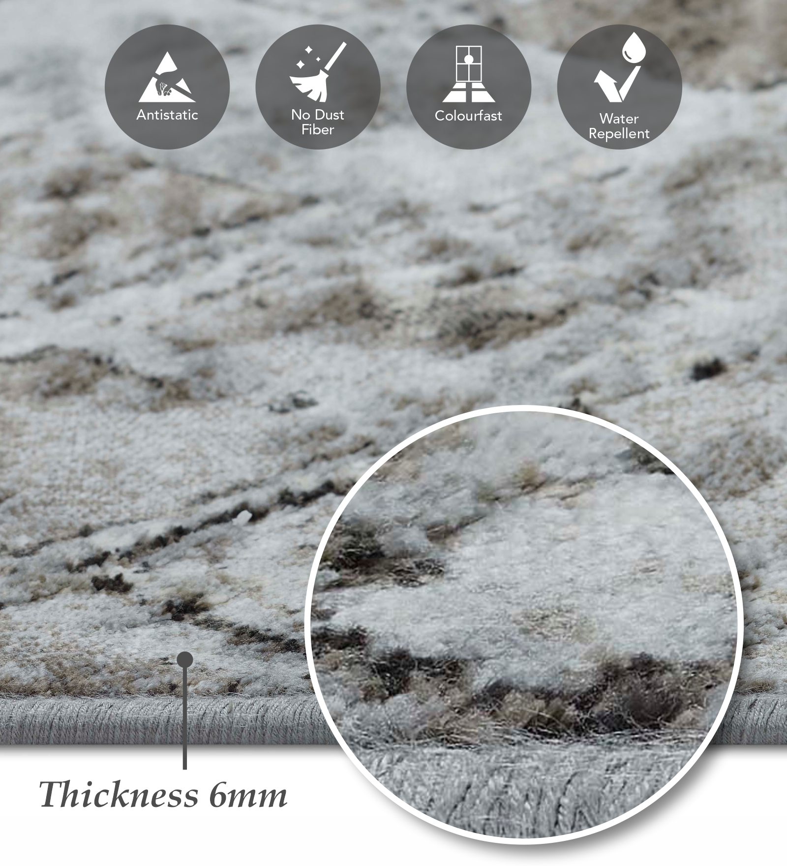 Matrix Geometric Runner Brown and Cream