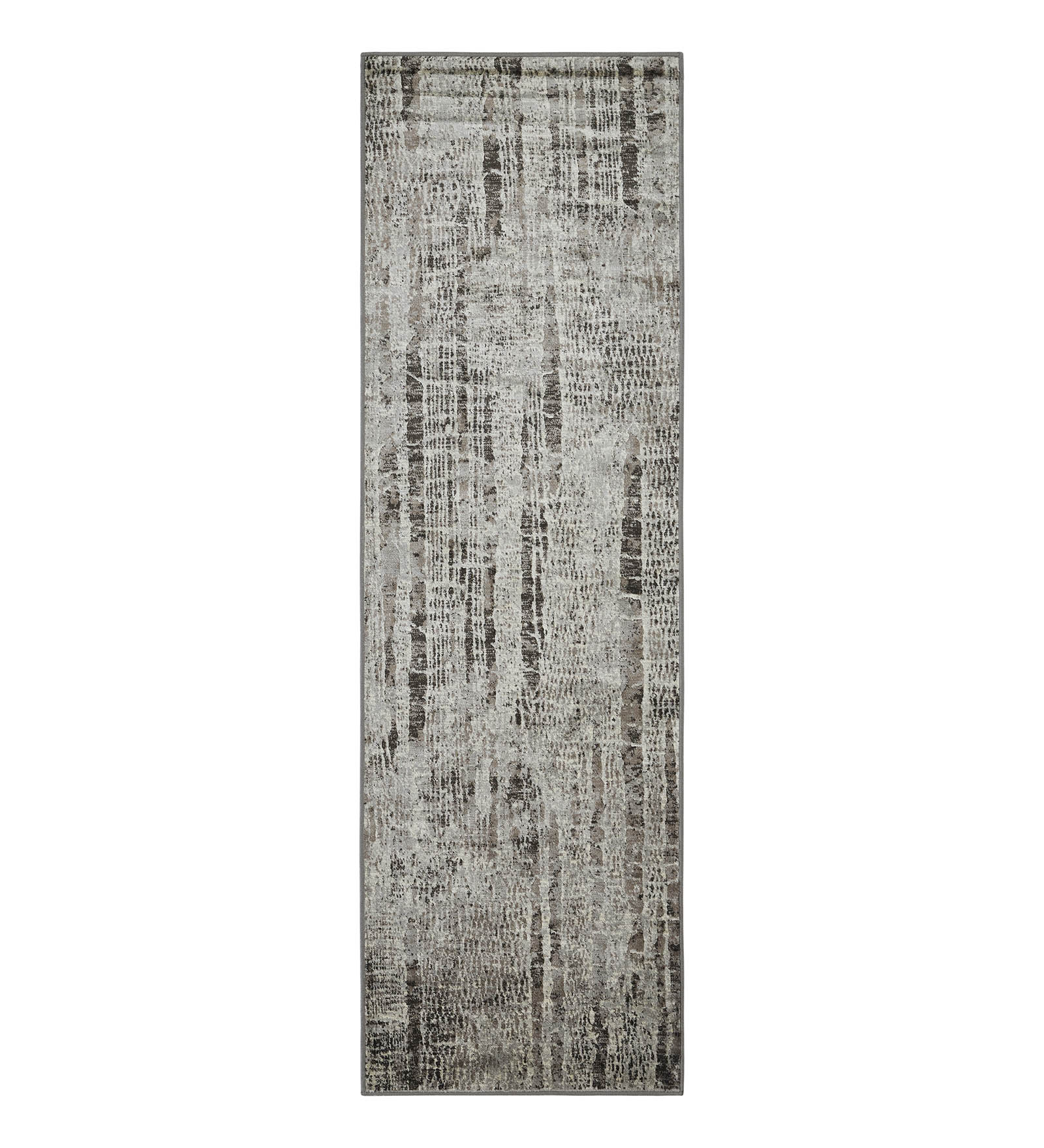 Matrix Abstract Runner Grey and Cream