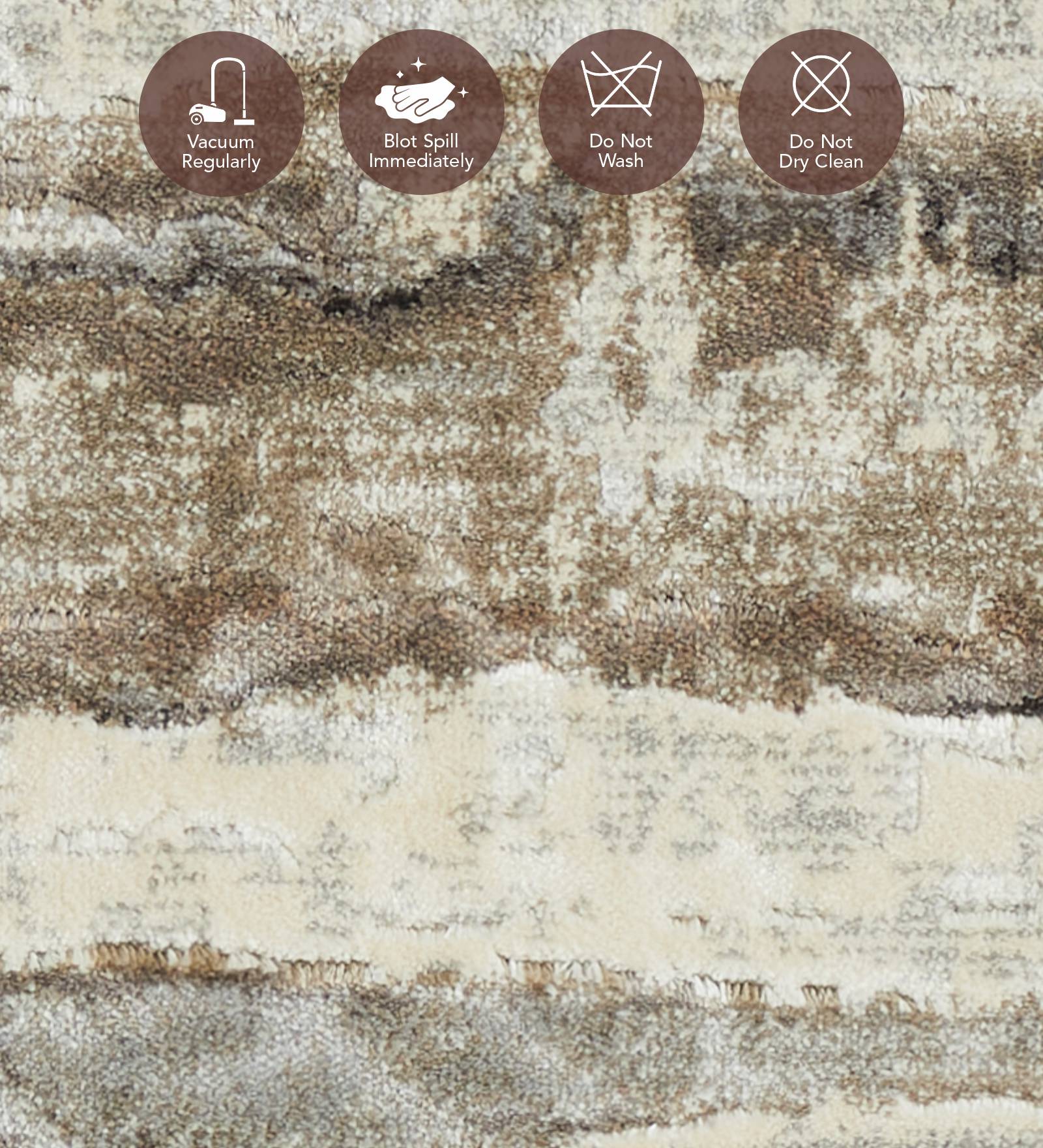 Matrix Abstract Carpet Brown and Cream