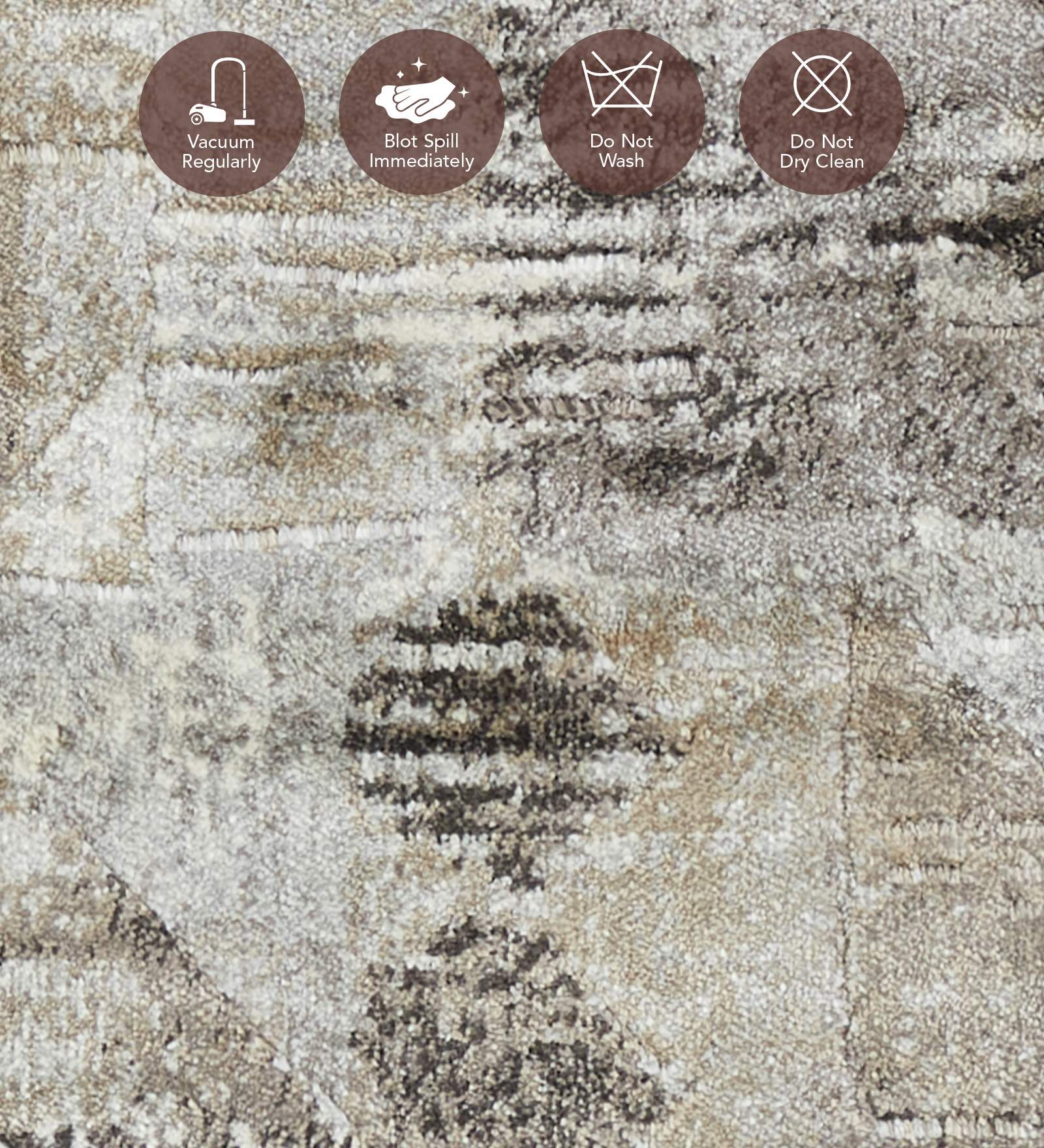 Matrix Abstract Carpet Brown