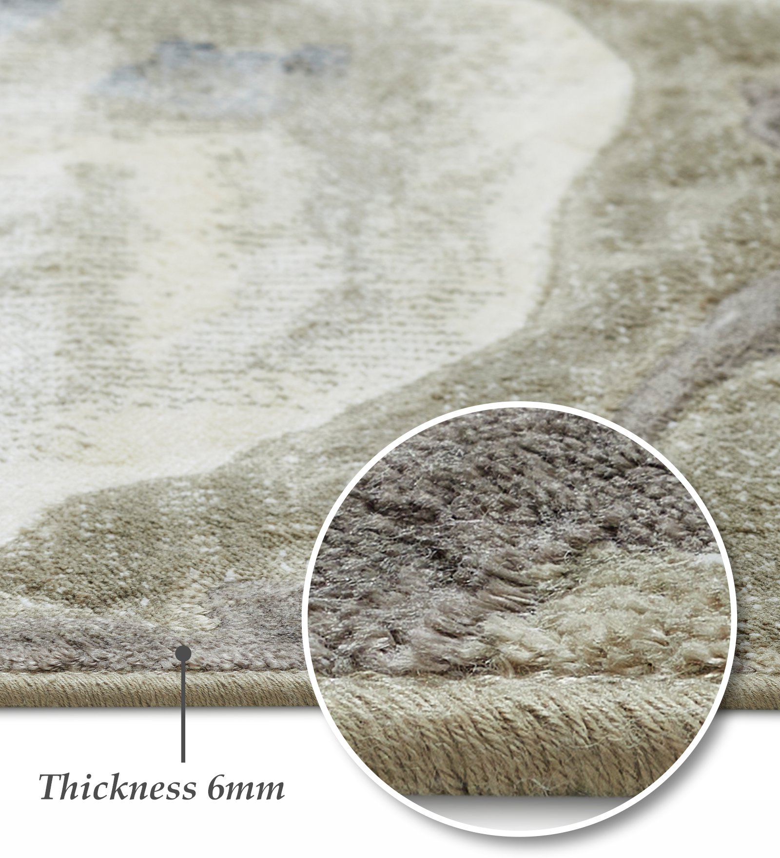 Matrix Floral Carpet Olive and Cream