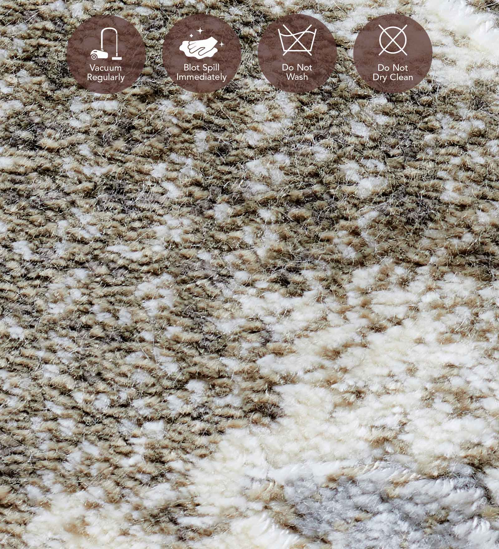 Matrix Abstract Carpet Brown and Cream