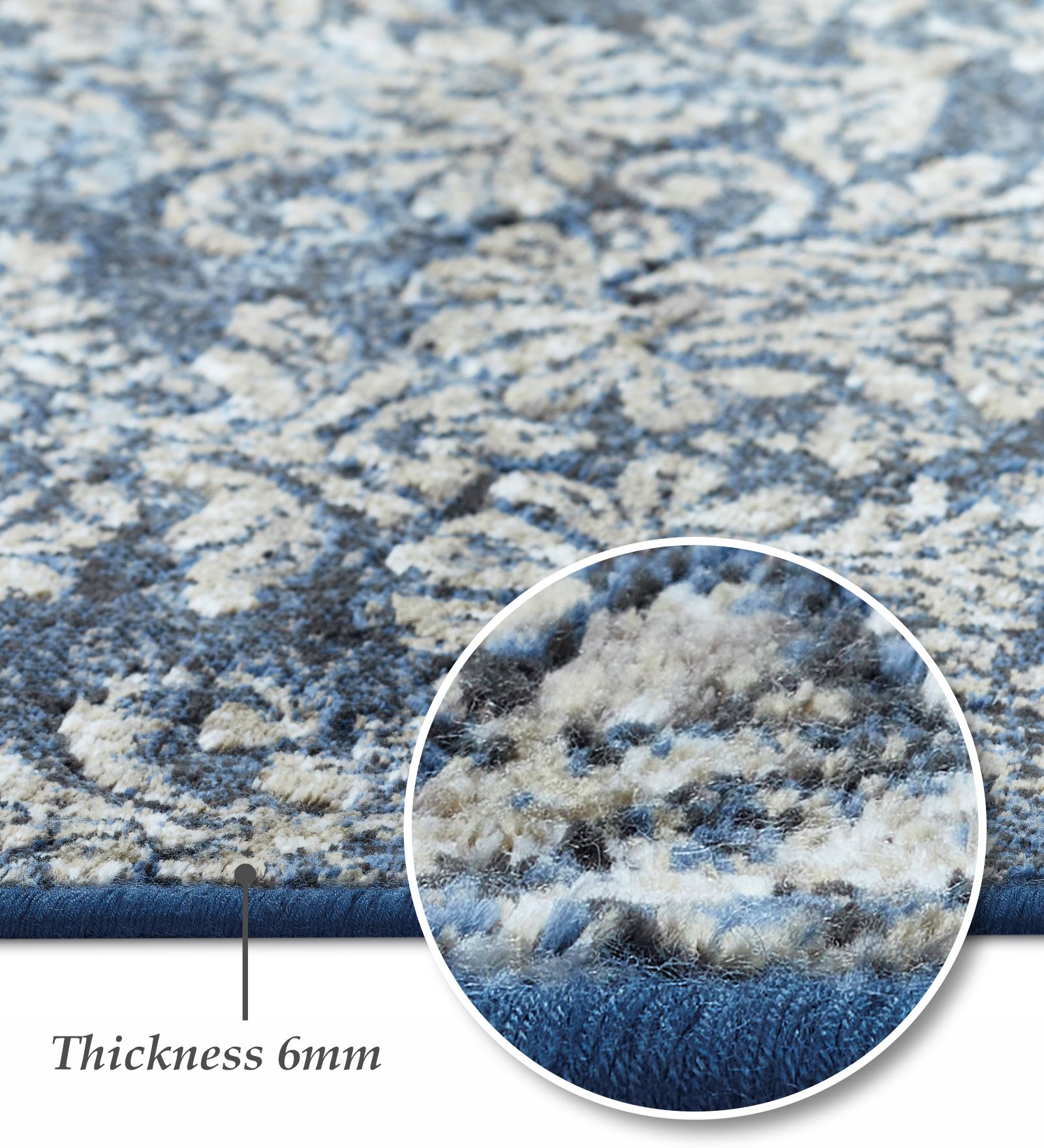 Matrix Classical Carpet Blue