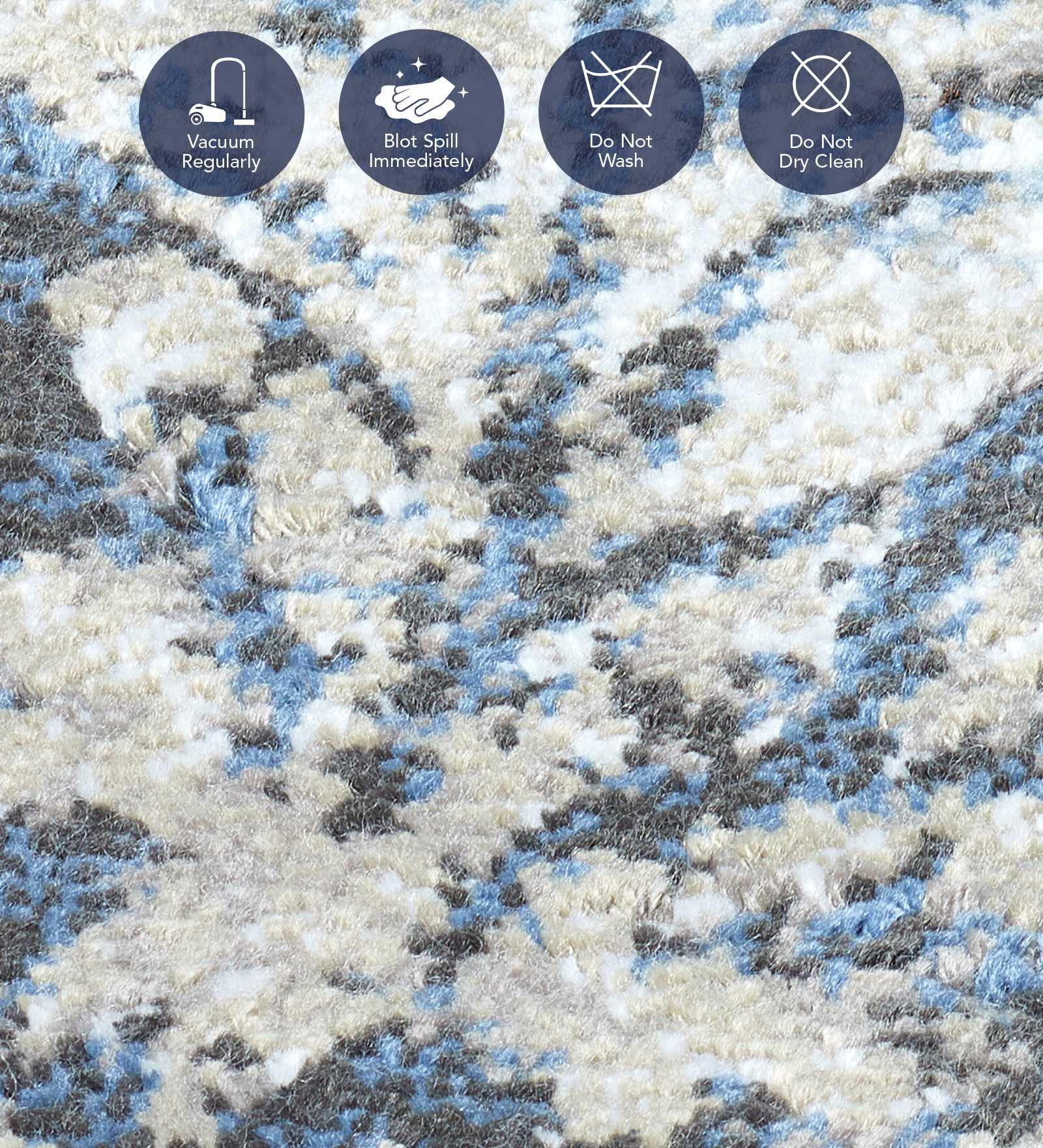 Matrix Classical Carpet Blue