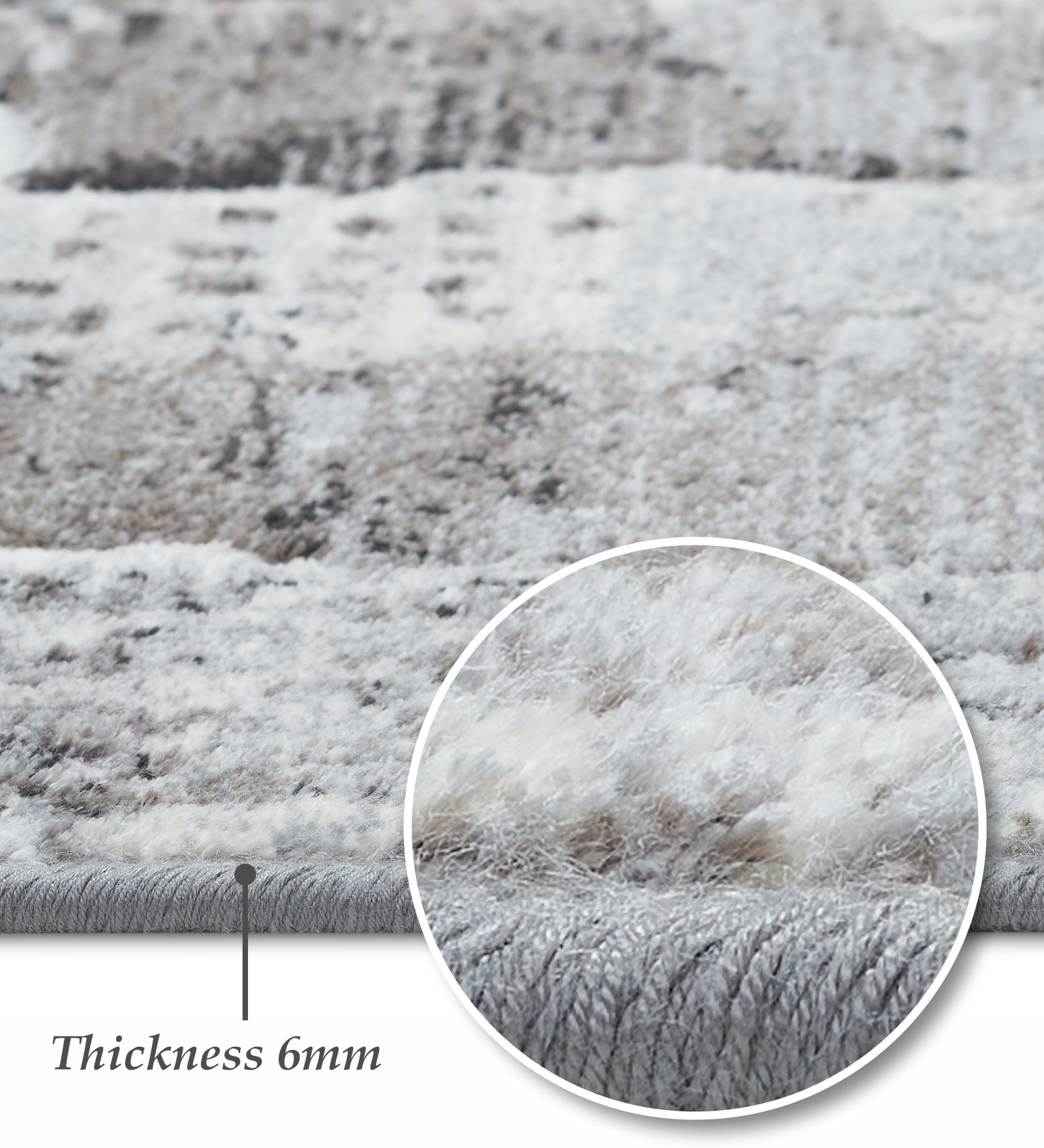 Matrix Abstract Carpet Grey and Cream