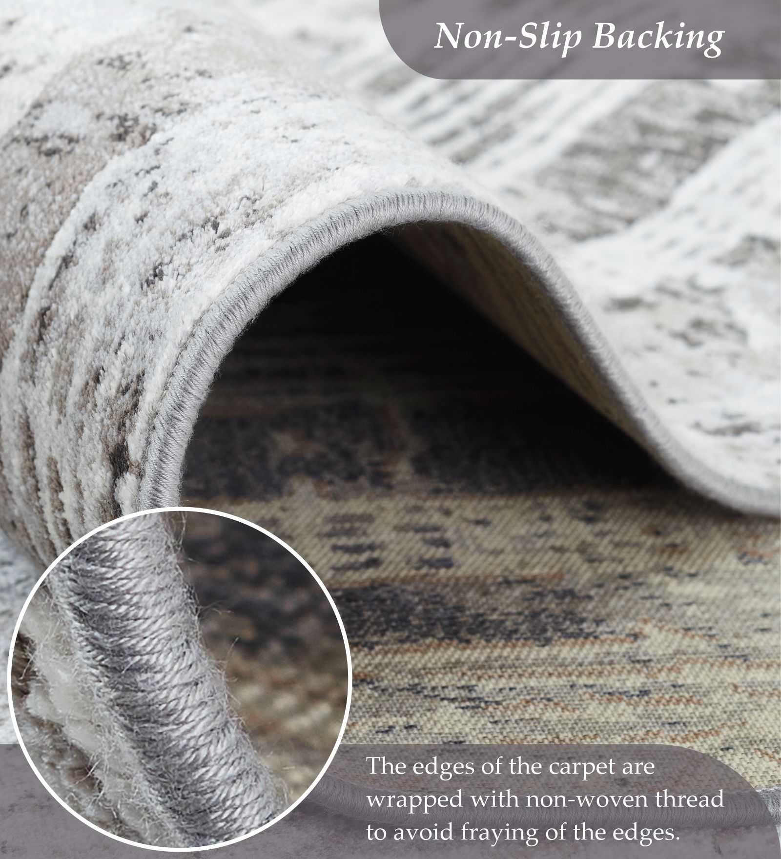 Matrix Abstract Carpet Grey and Cream