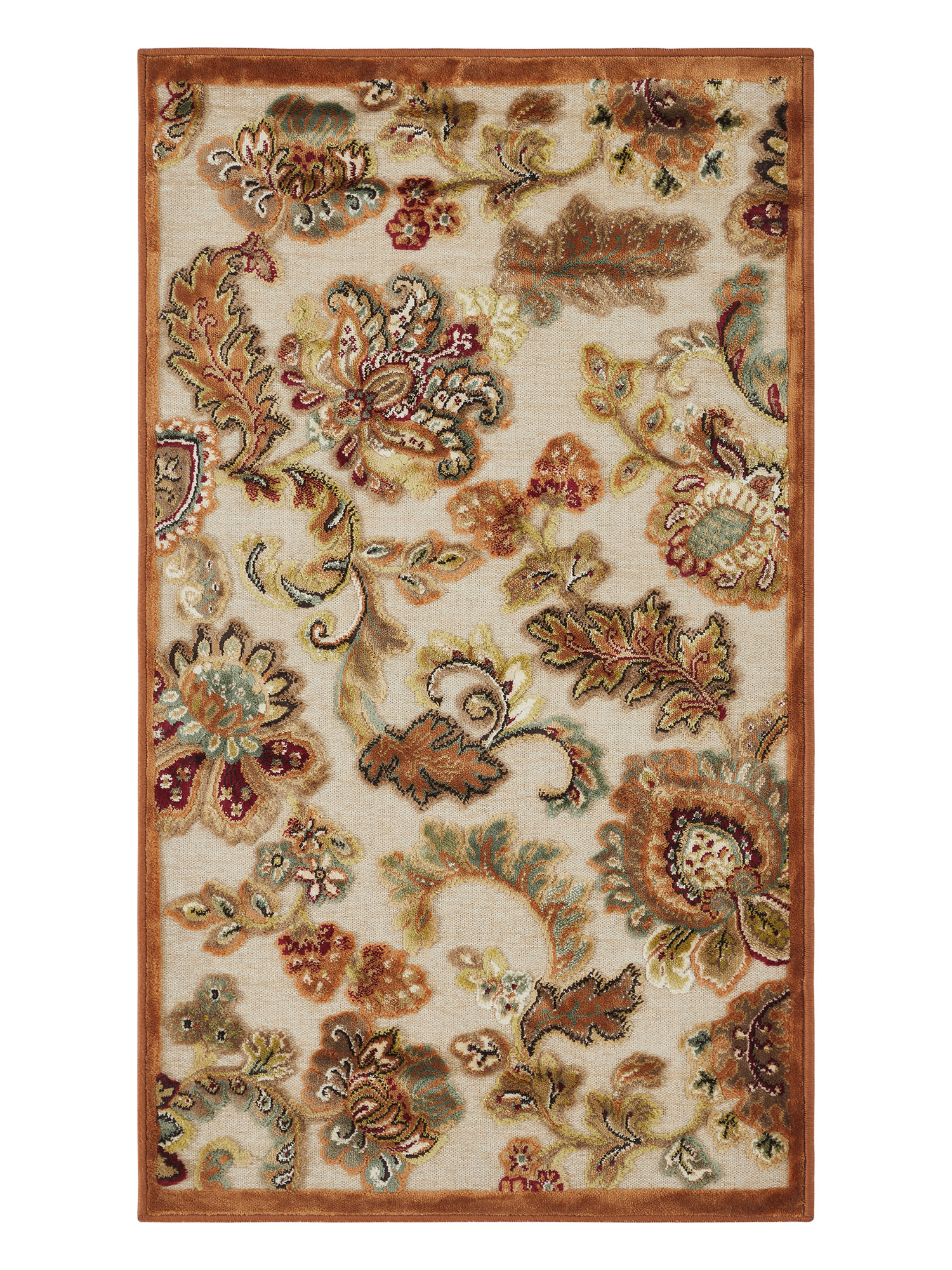 Genova Neo Classical Carpet Cream and Brown