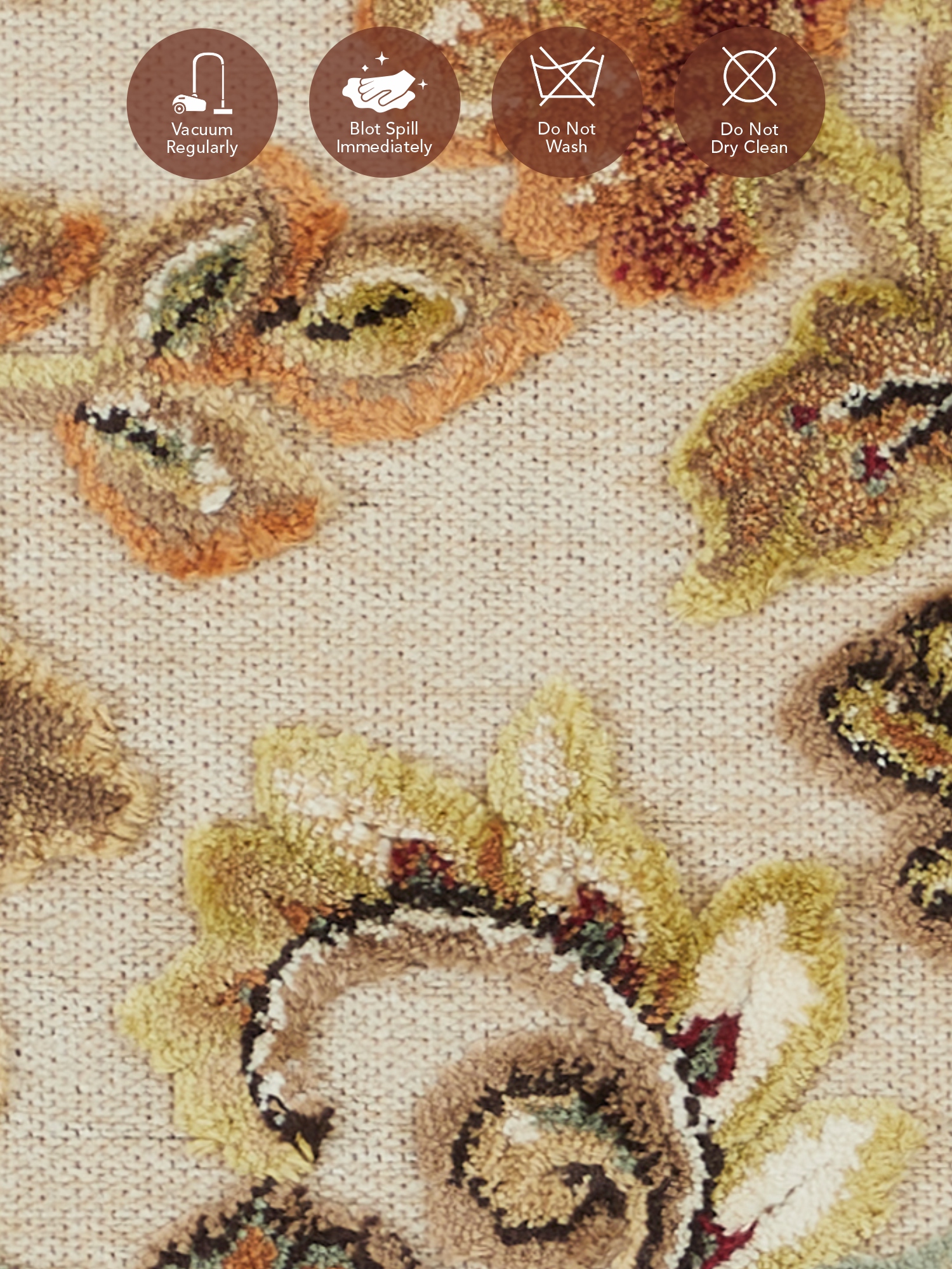 Genova Neo Classical Carpet Cream and Brown