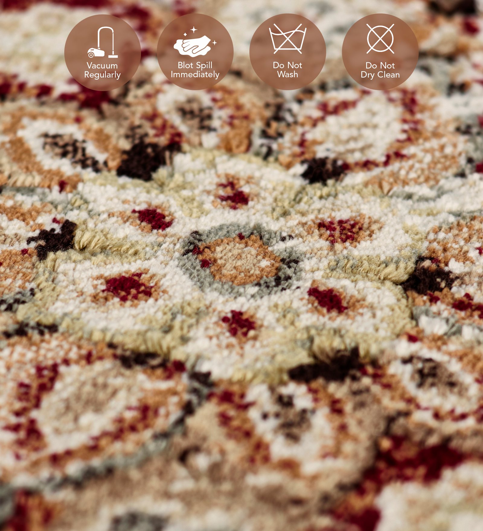 Genova Classical Carpet Brown and Beige
