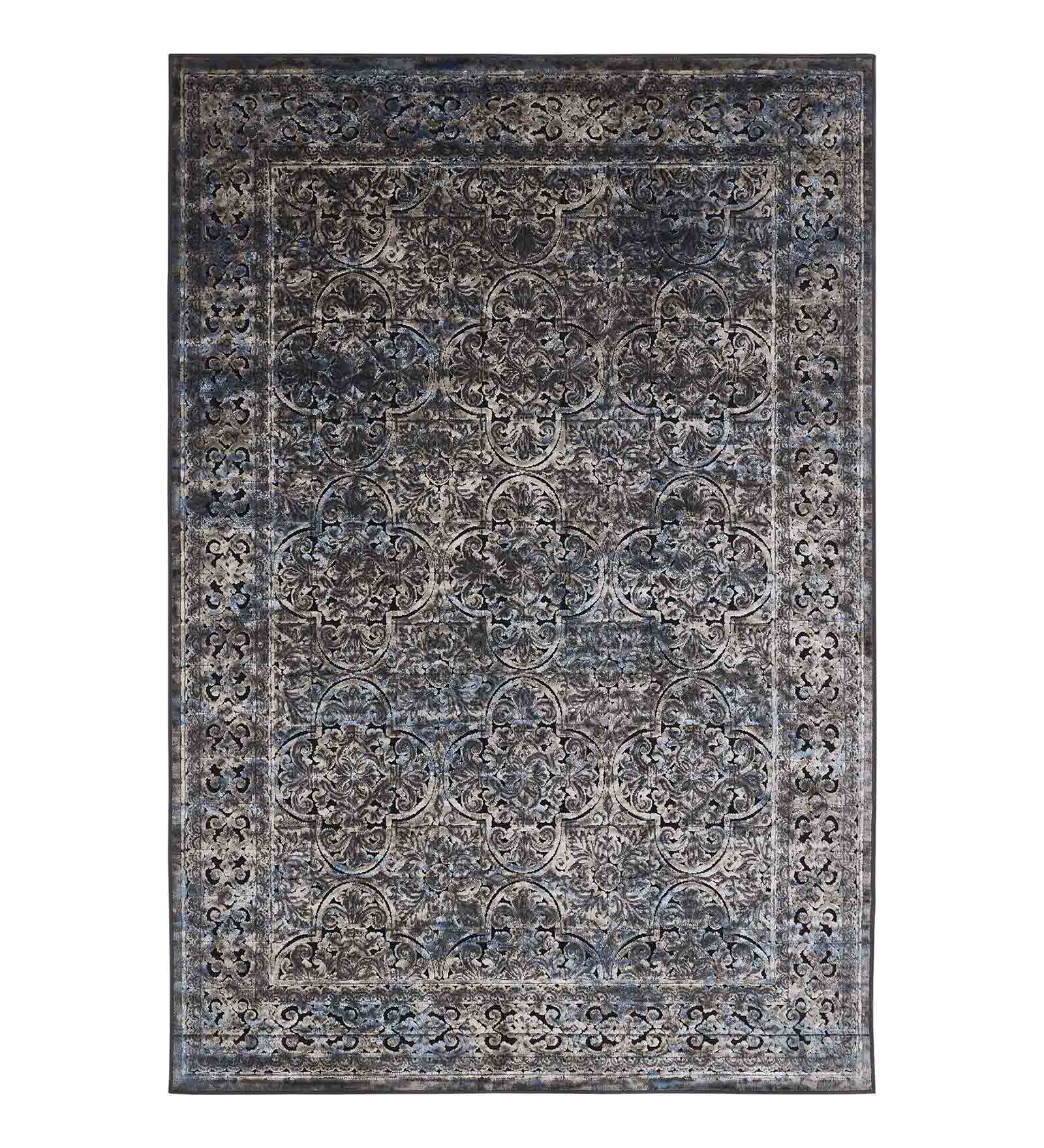 Genova Classical Carpet Blue and Beige