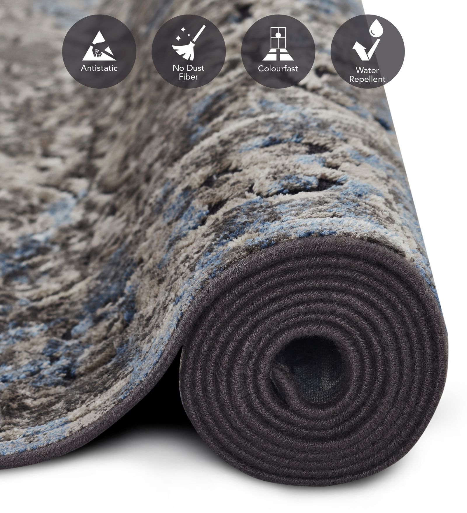 Genova Classical Carpet Blue and Beige