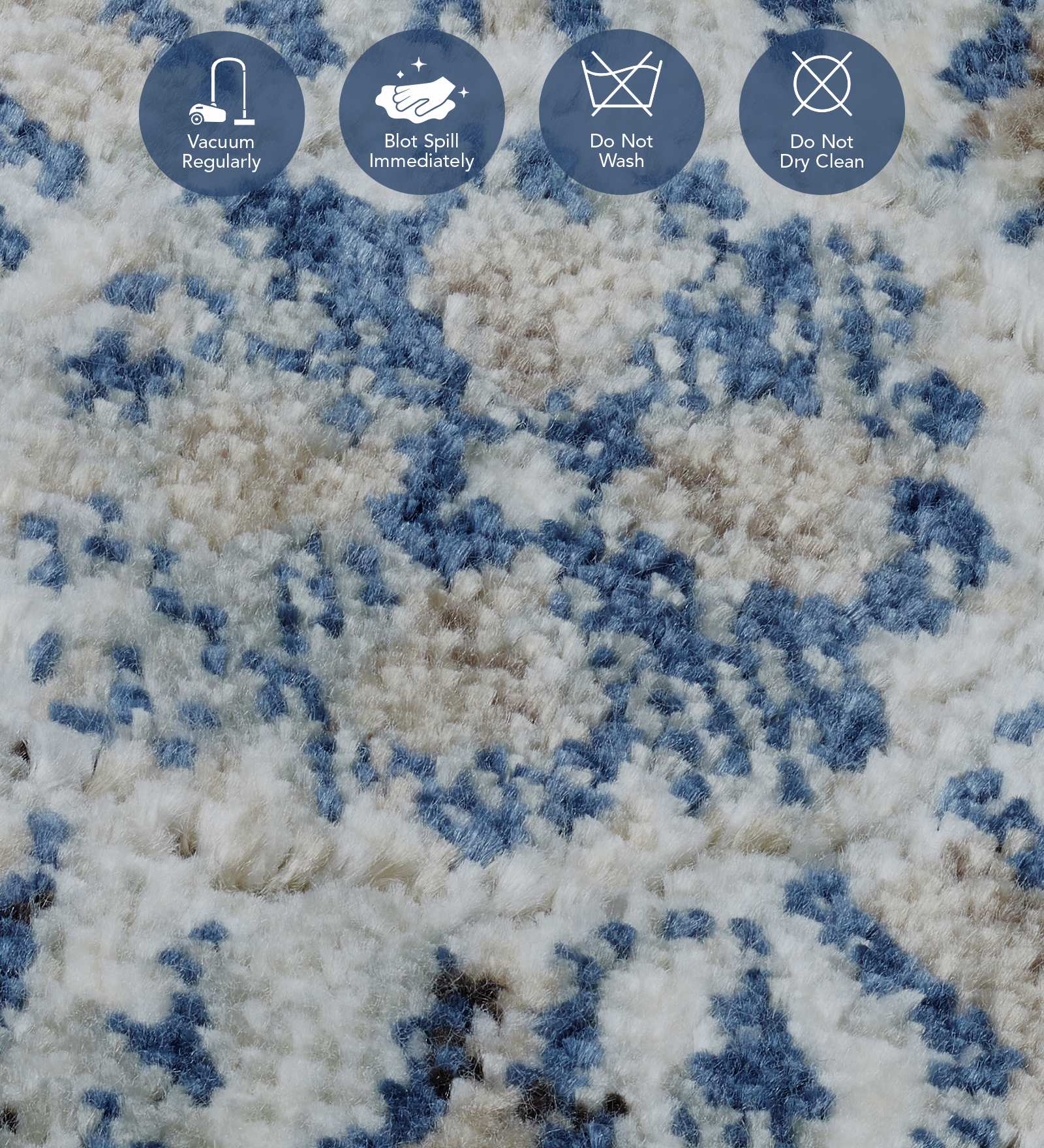 Genova Classical Carpet Blue and Beige