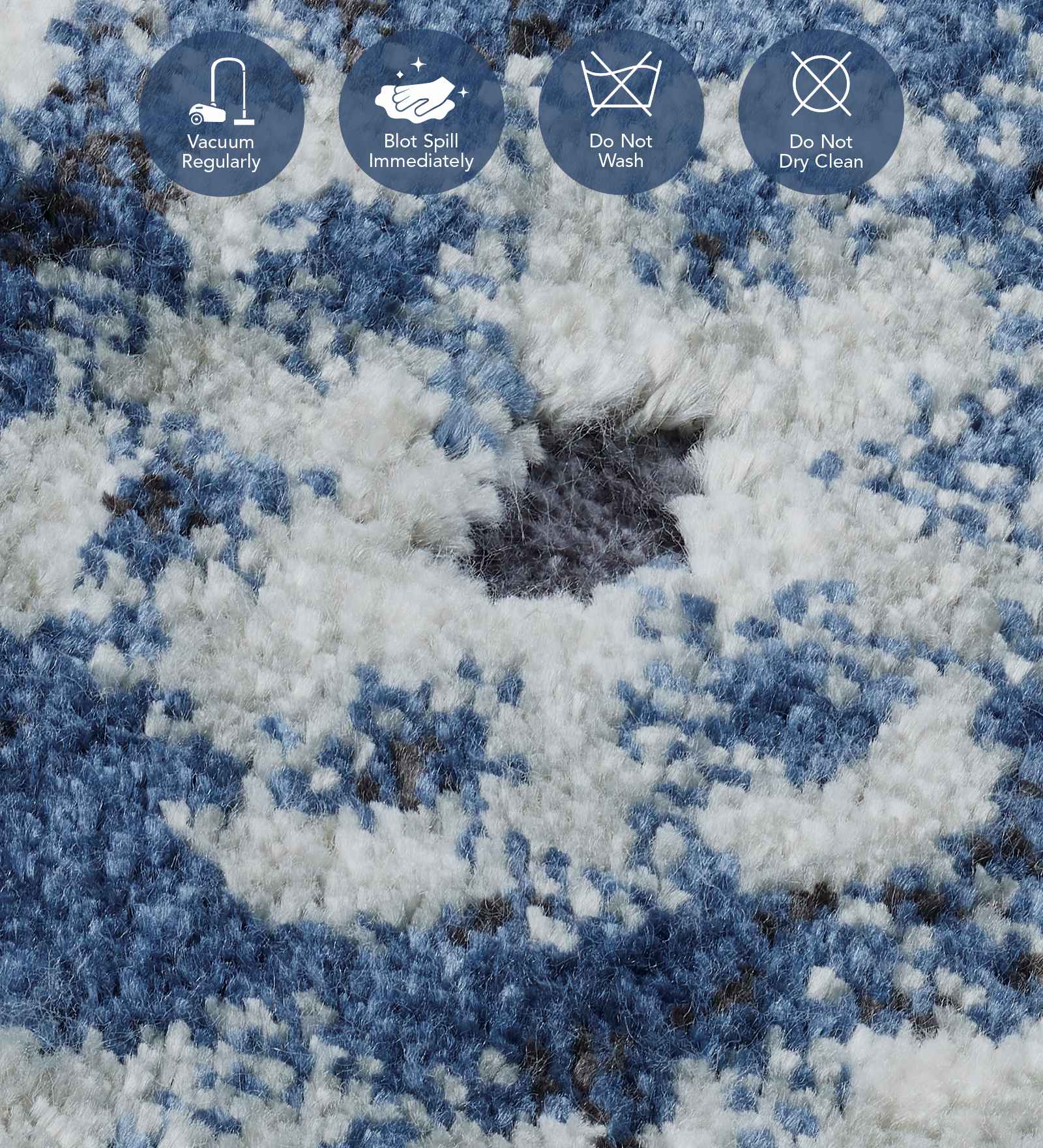 Genova Classical Carpet Blue and Grey