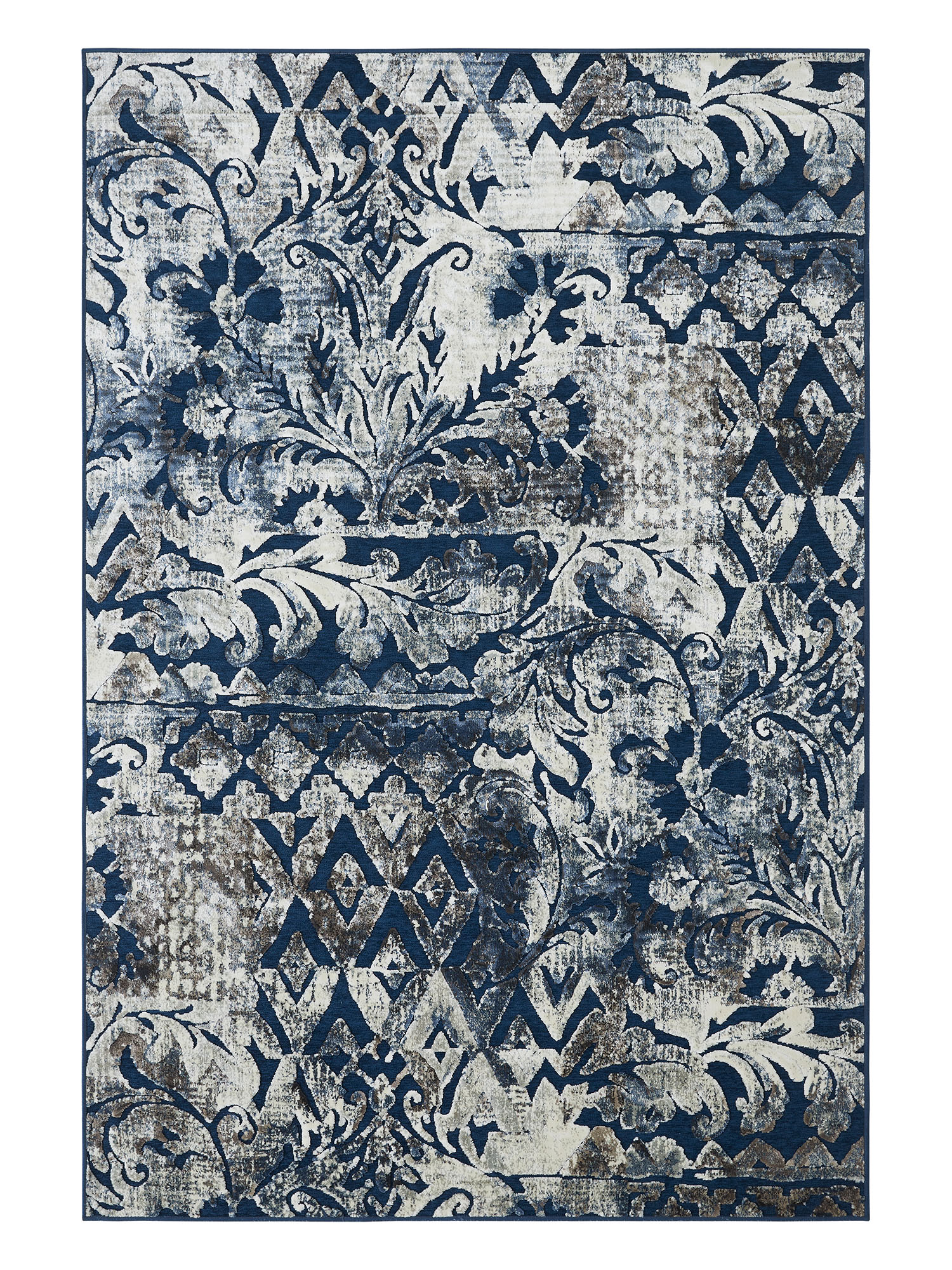 Genova Classical Carpet Cream and Blue