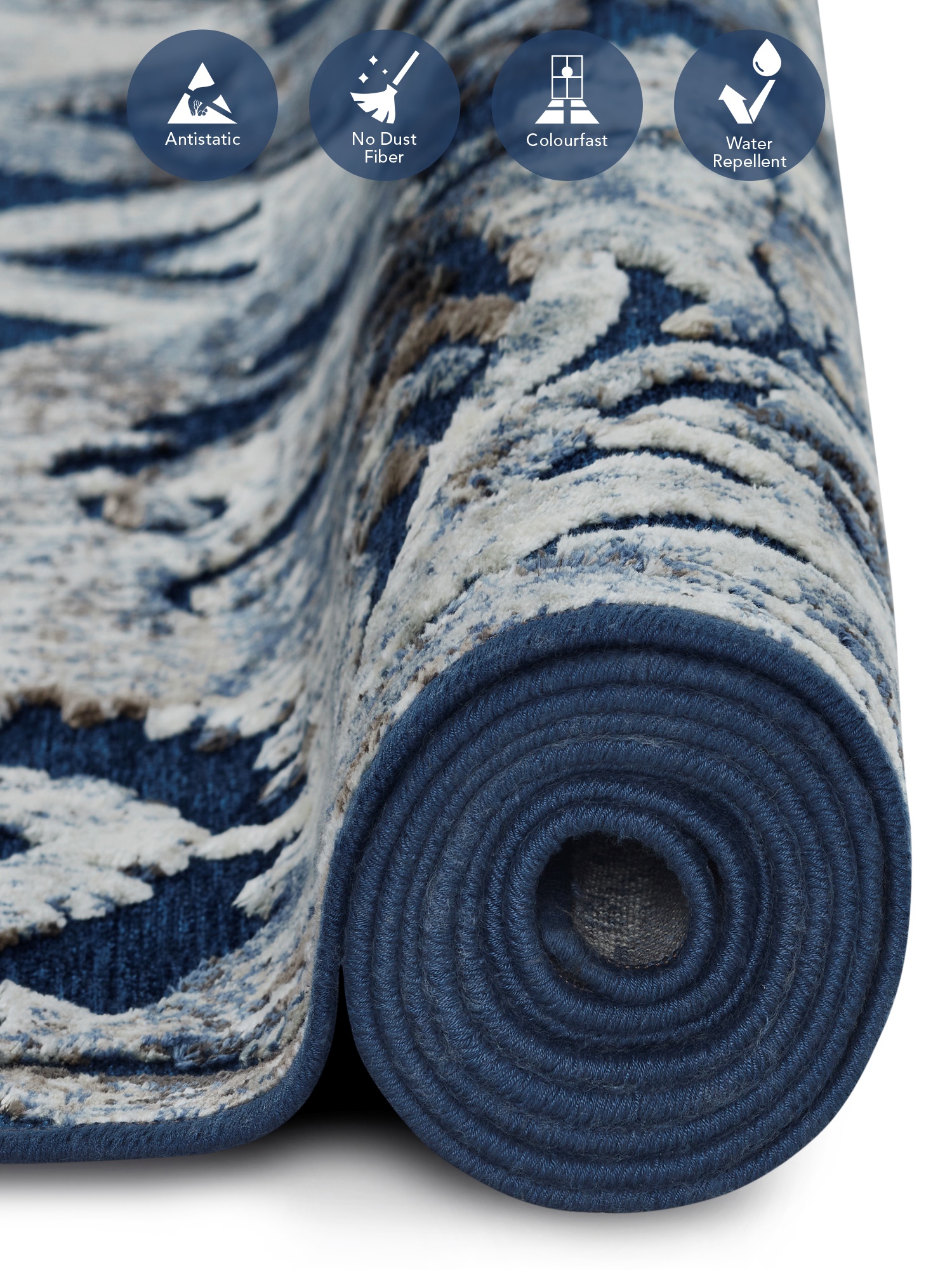 Genova Classical Carpet Cream and Blue