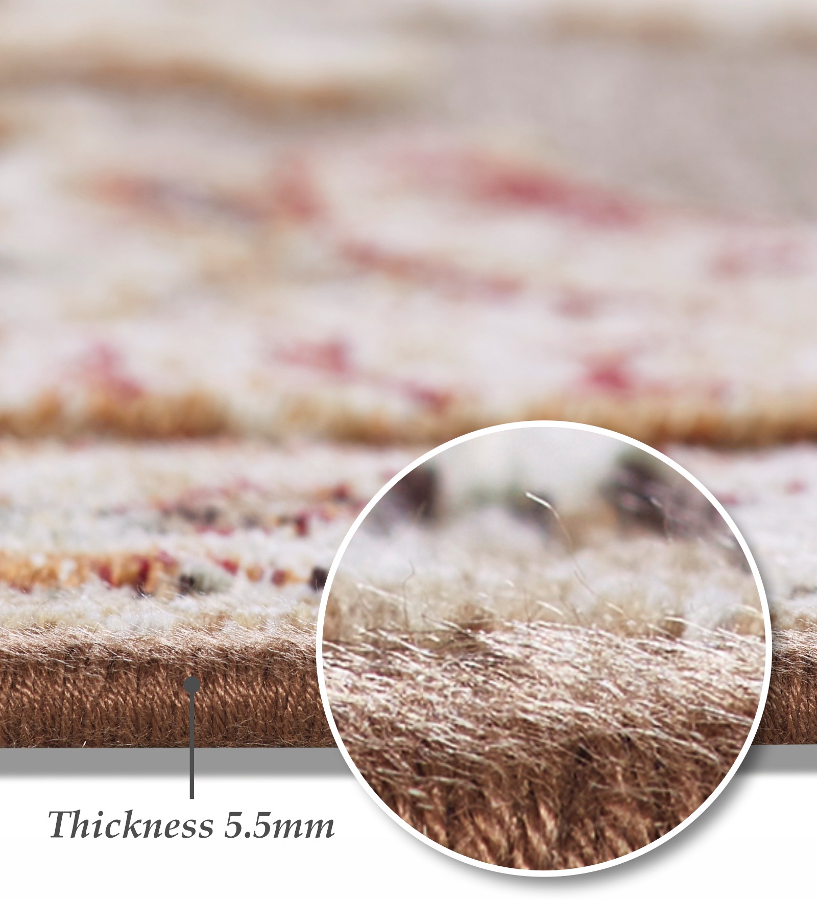 Genova Classical Carpet Brown and Beige