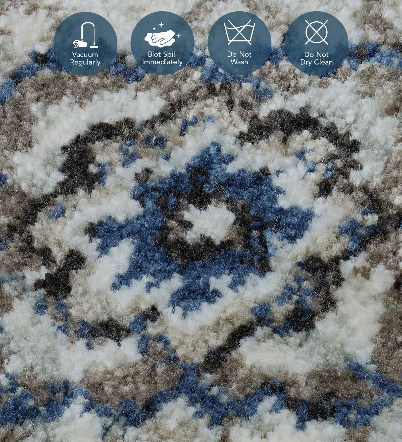 Genova Neo Classical Carpet Cream and Blue