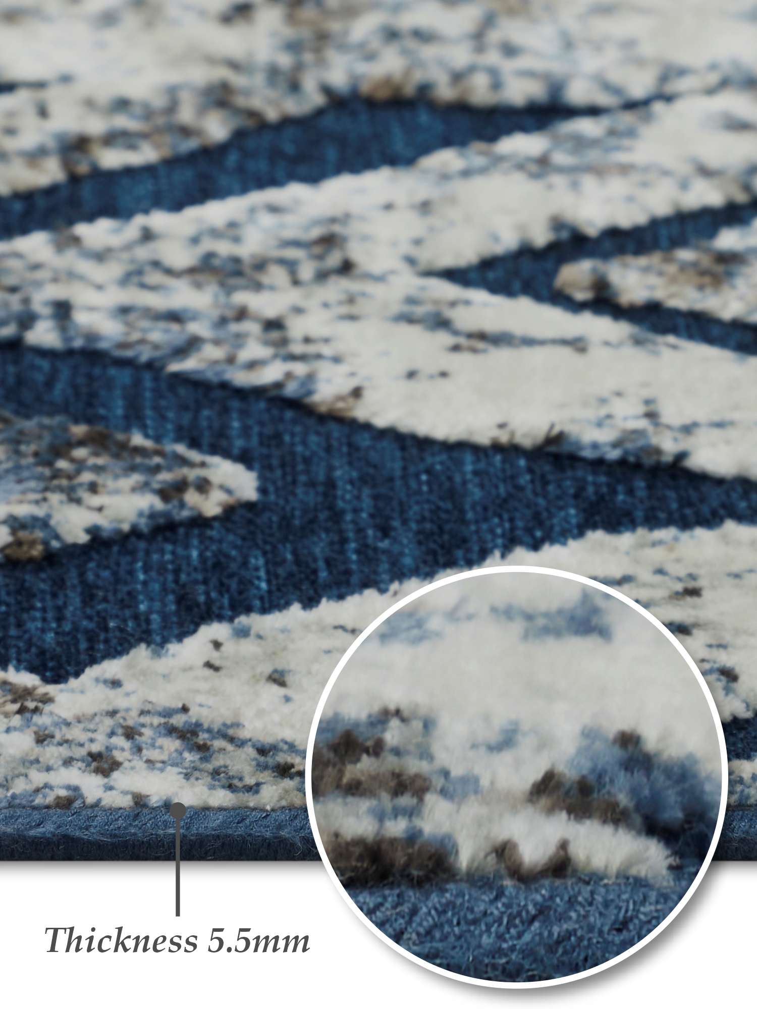 Genova Classical Carpet Cream and Blue