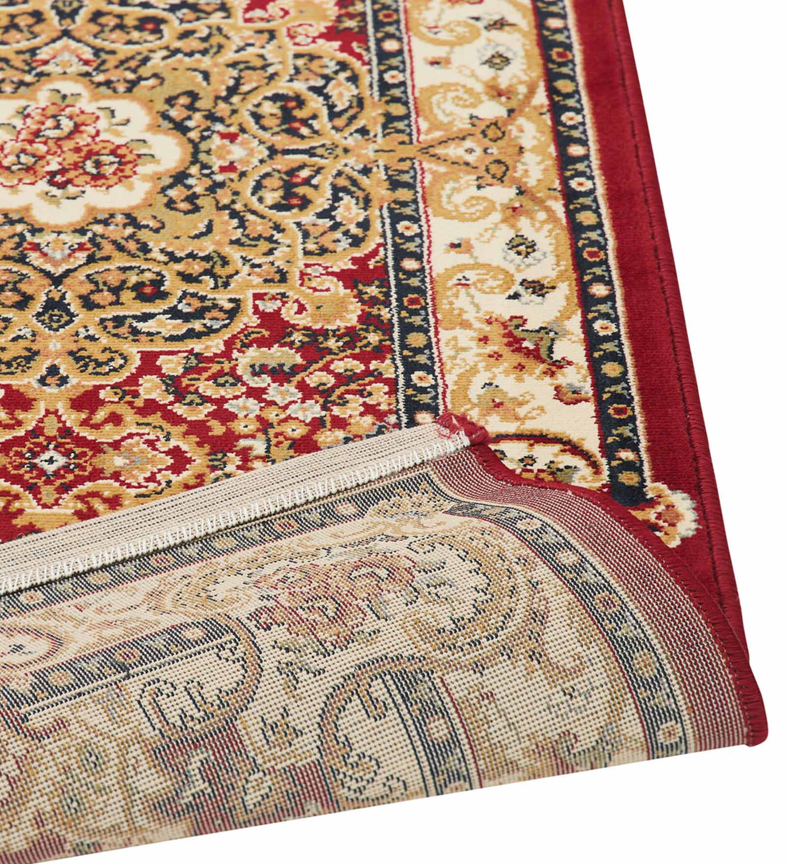 Esfahan Classical Runner Maroon and Cream