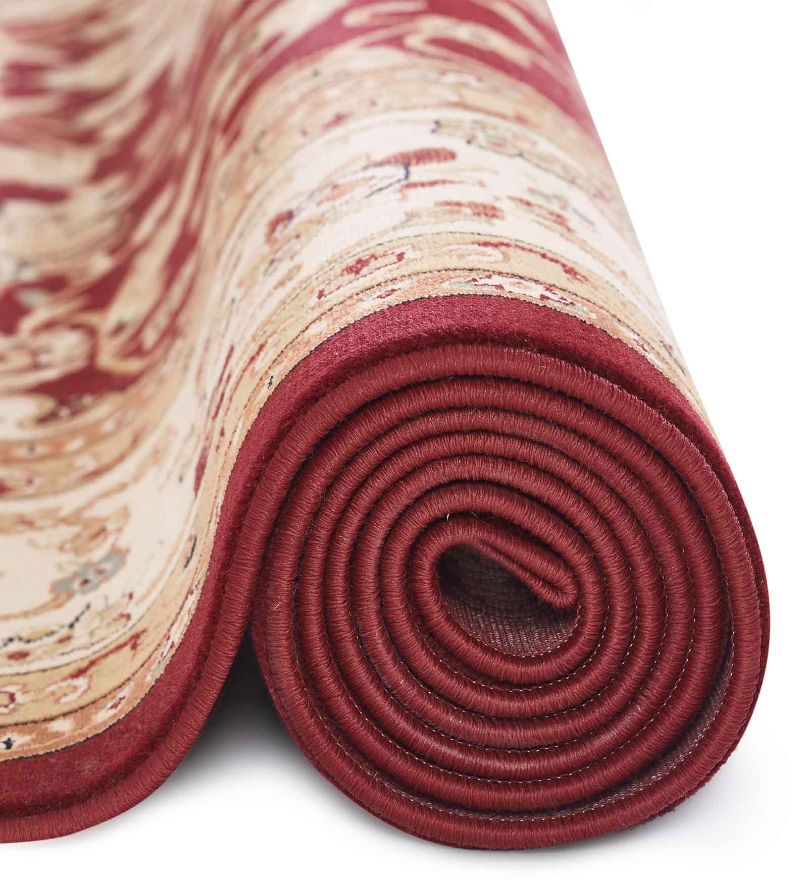 Esfahan Classical Carpet Red and Beige