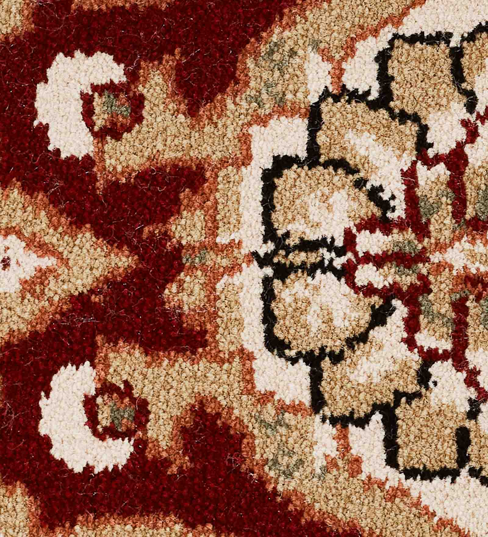 Esfahan Classical Carpet Red and Beige