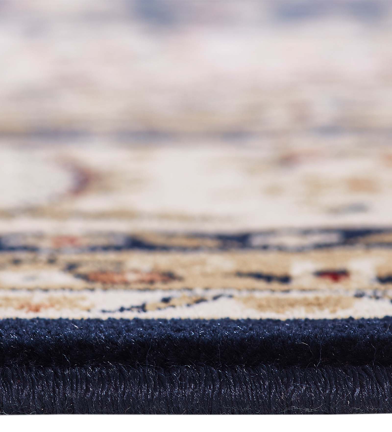 Esfahan Classical Carpet Navy and Cream