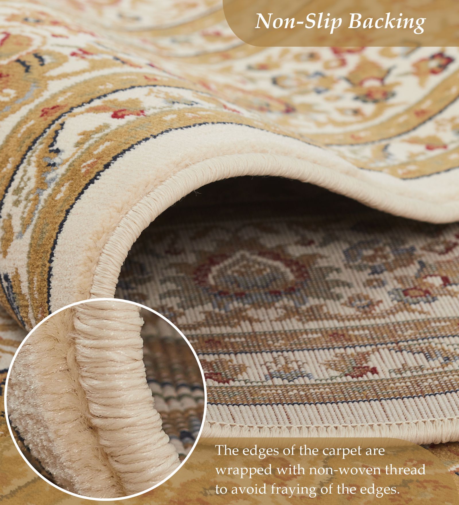 Esfahan Classical Machine Made Carpet Beige