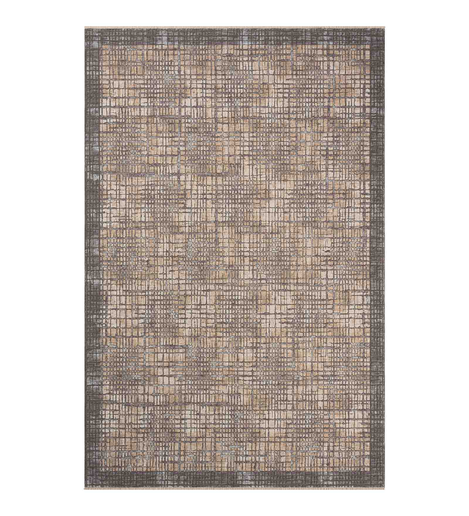 Abby Scribbled Abstract Carpet D.Grey