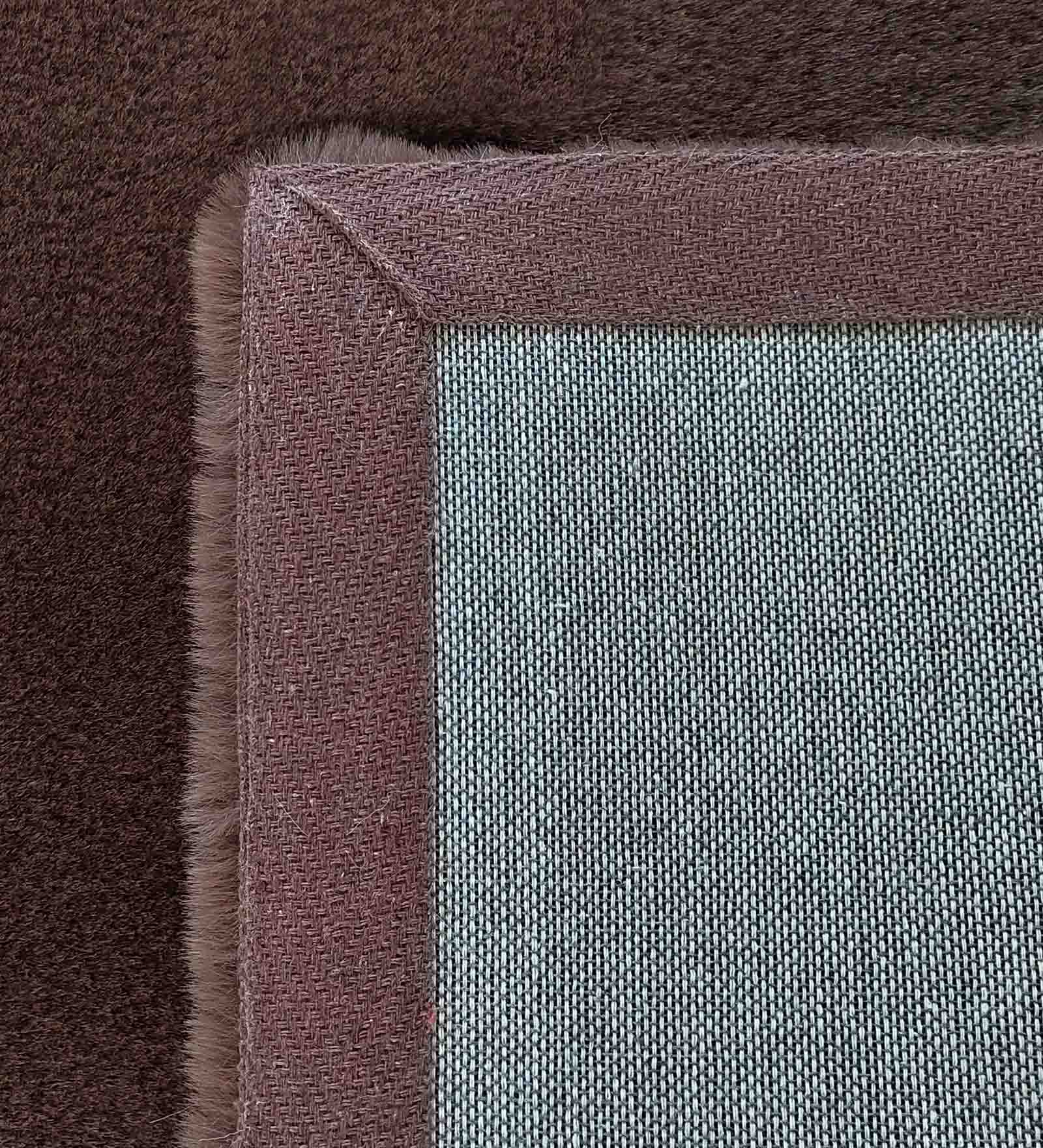 New Oslo Rabit Fur Carpet Brown