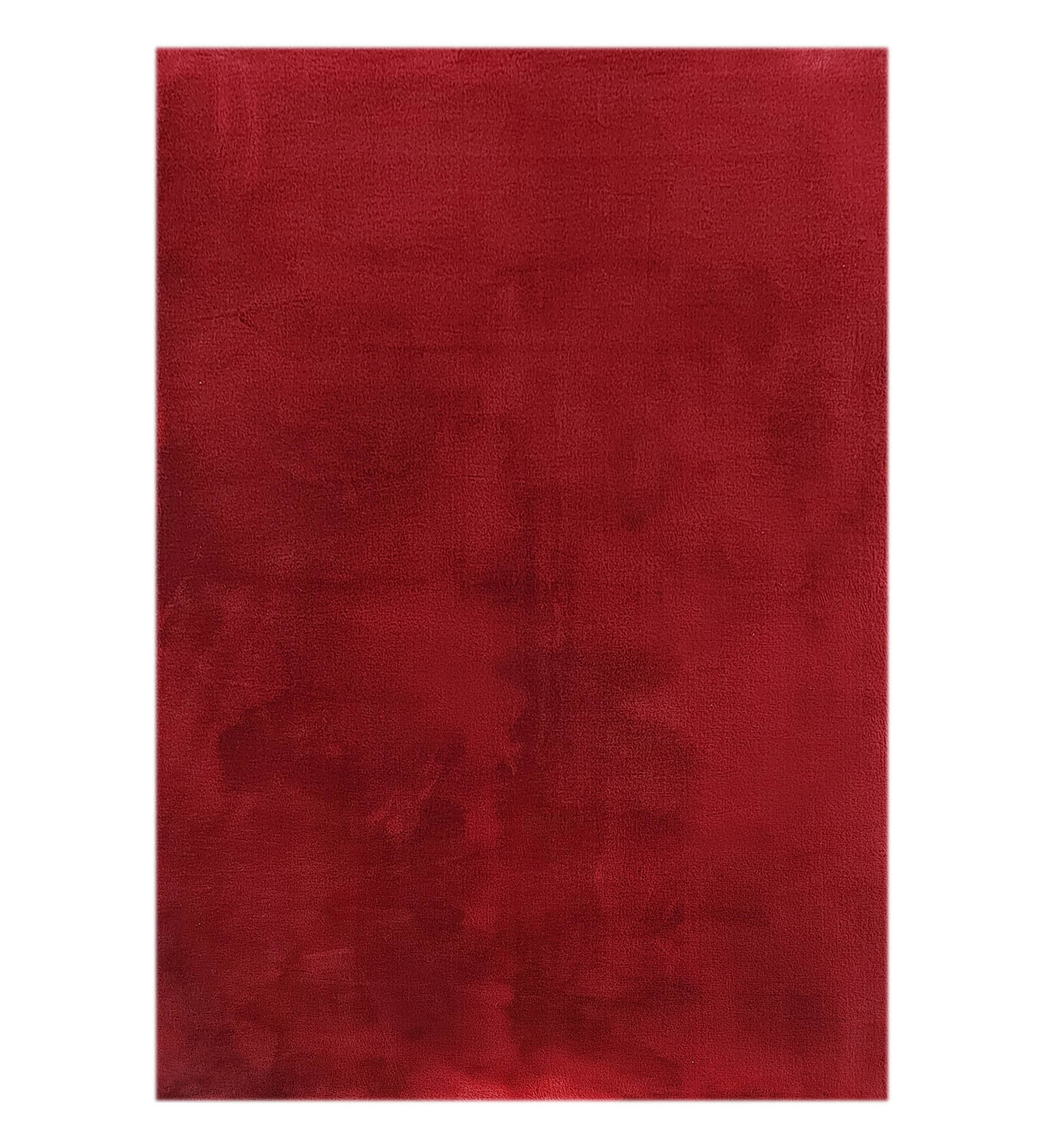 New Oslo Rabit Fur Carpet Burgundy