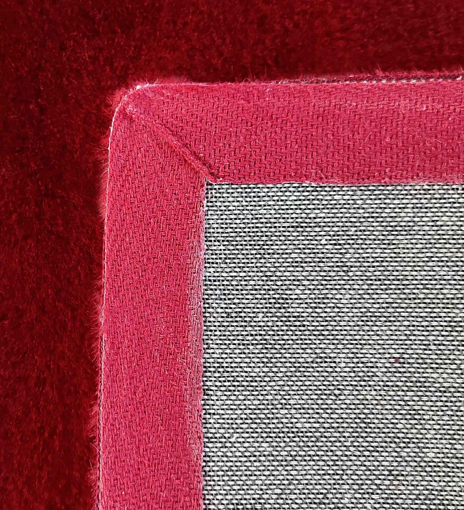 New Oslo Rabit Fur Carpet Burgundy