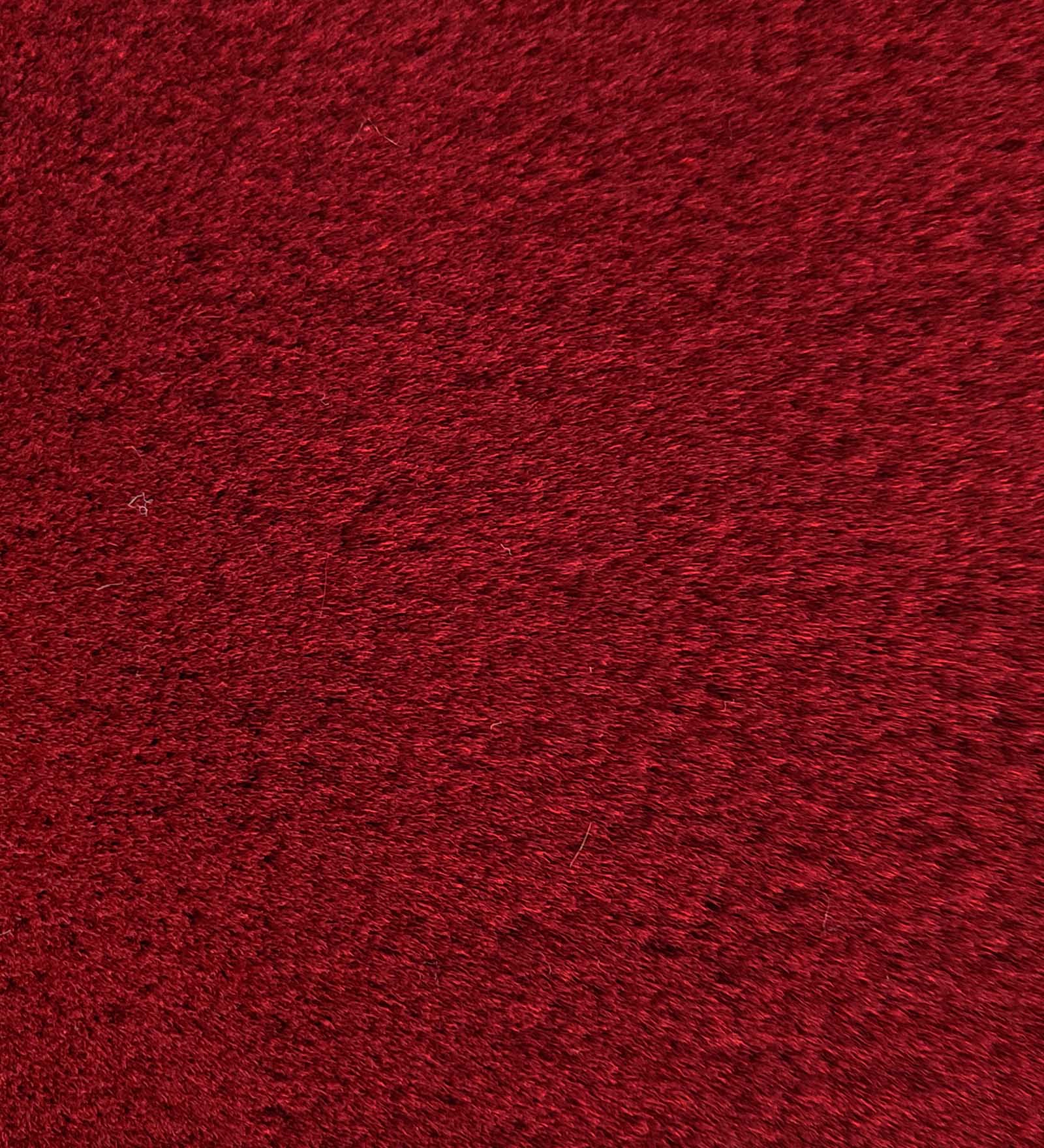 New Oslo Rabit Fur Carpet Burgundy
