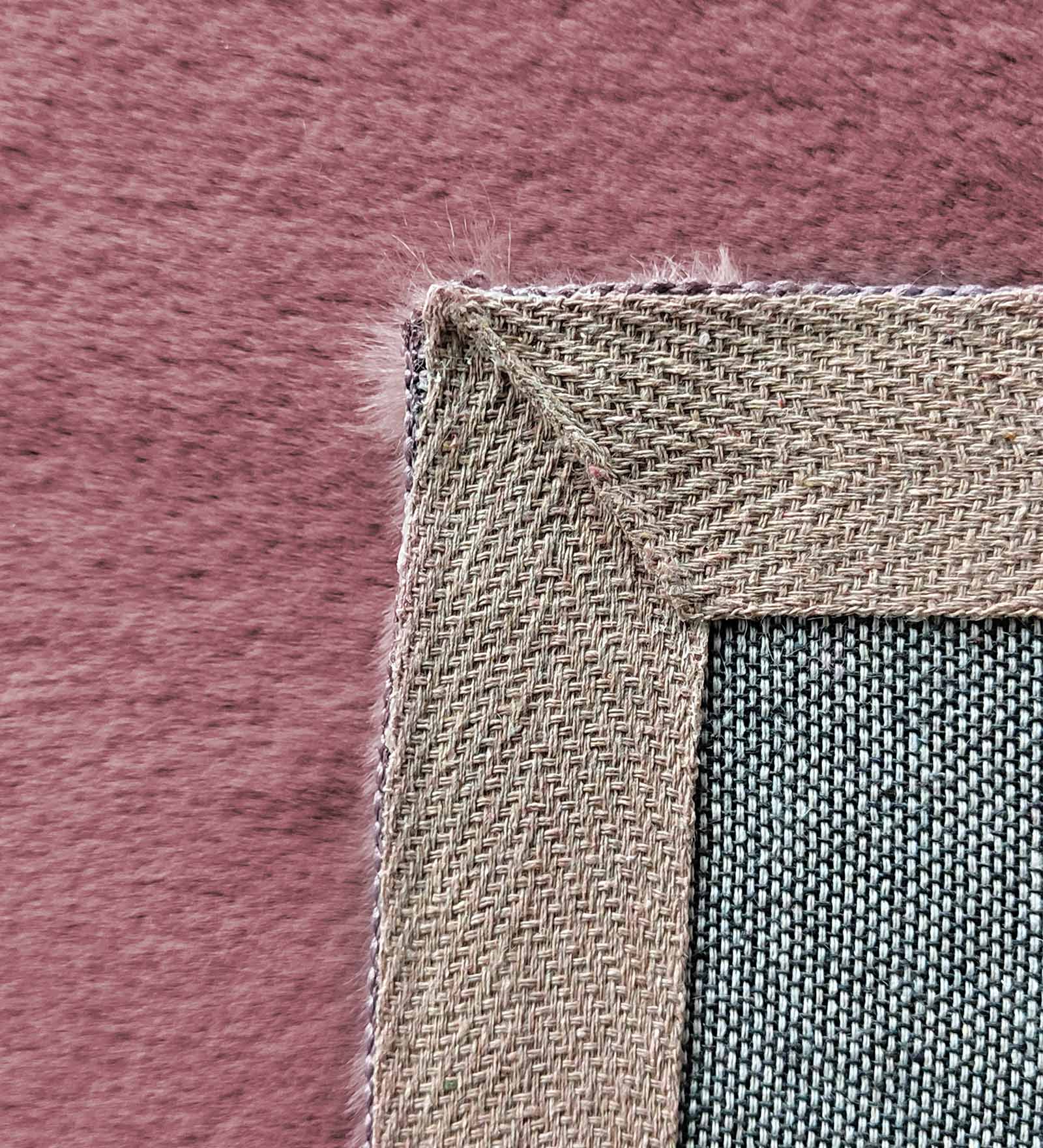 New Oslo Rabit Fur Carpet Strawberry