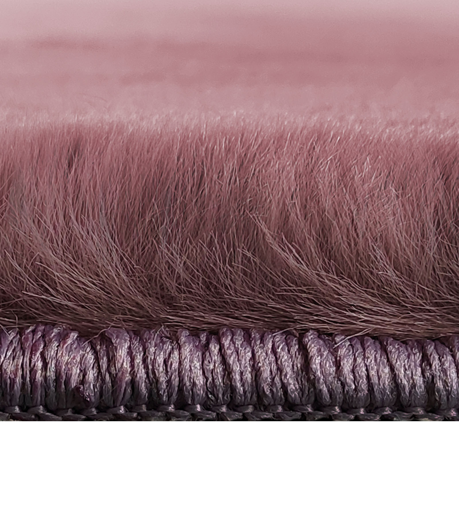 New Oslo Rabit Fur Carpet Strawberry