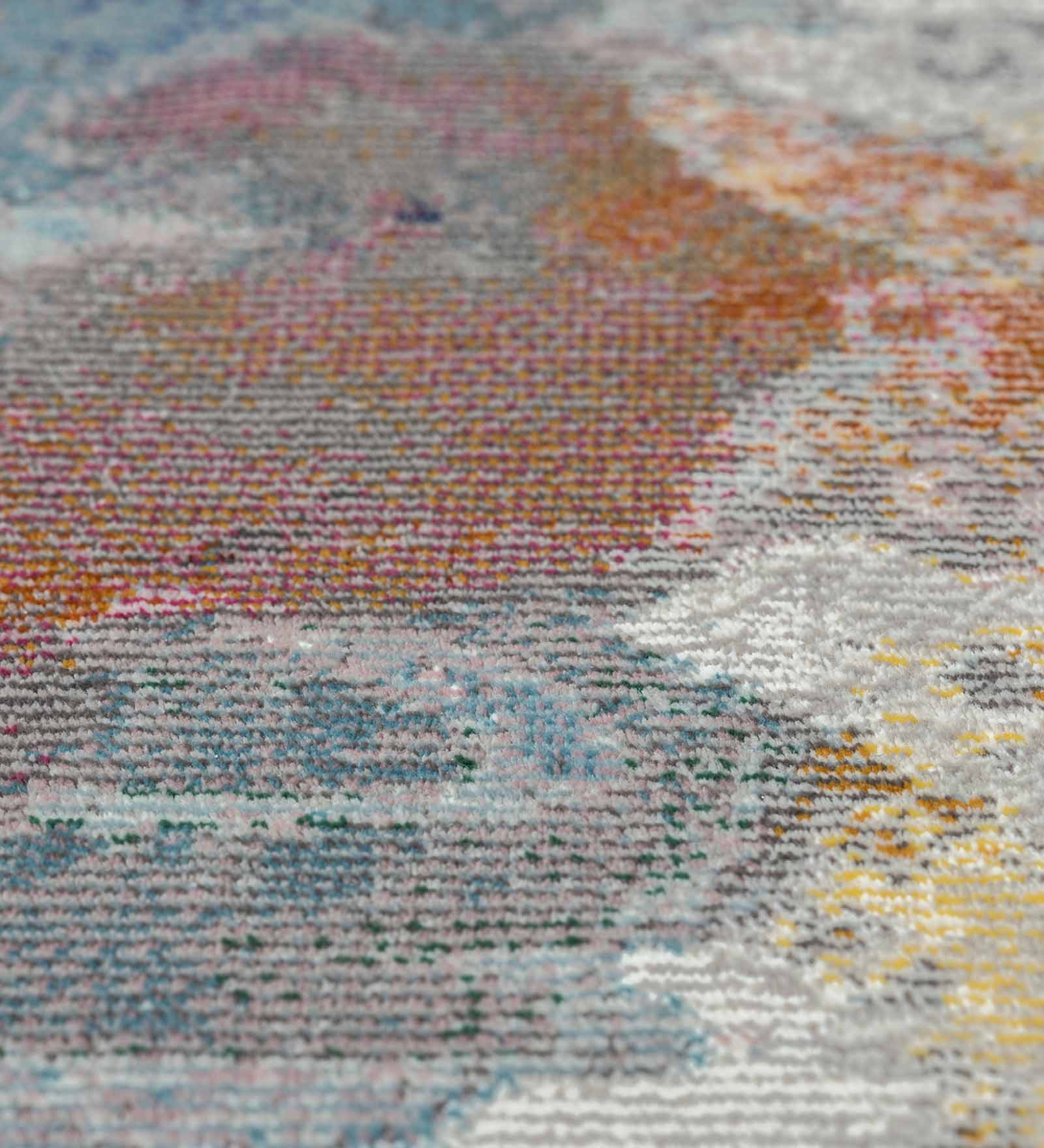 Hawaii Modern Art Carpet Royal Blue