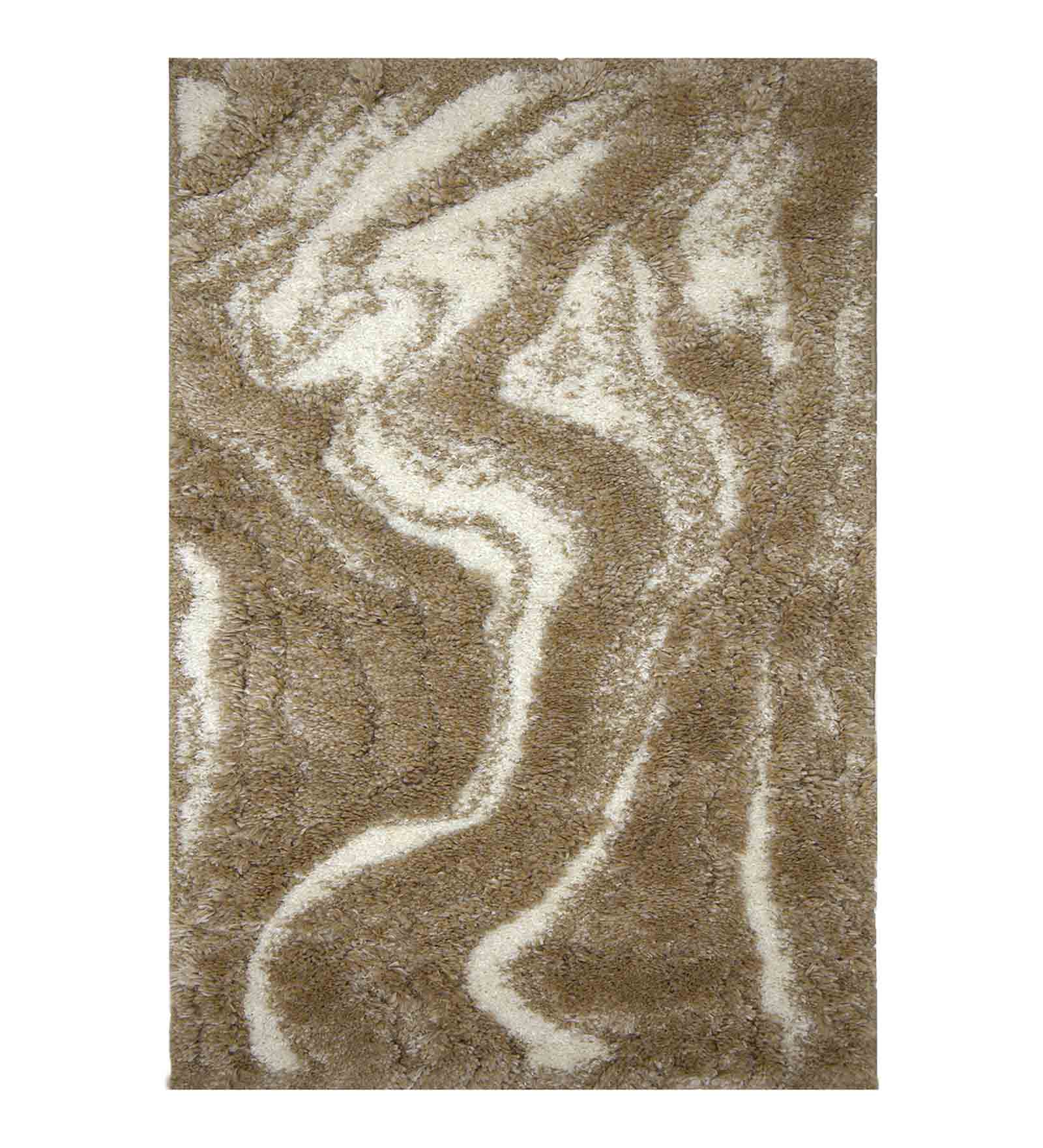 Husky Ripple Shaggy Carpet Beige