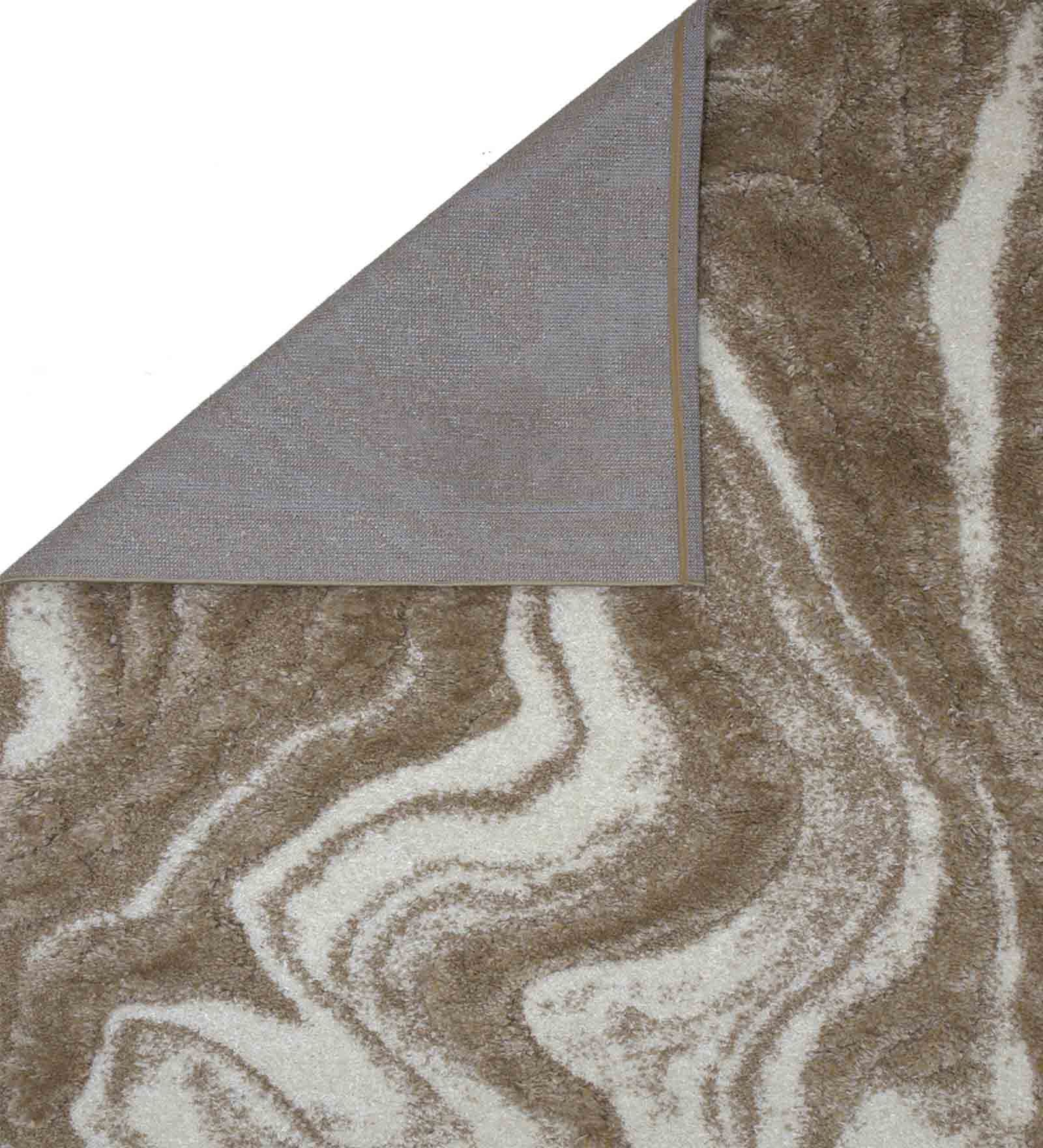 Husky Ripple Shaggy Carpet Beige