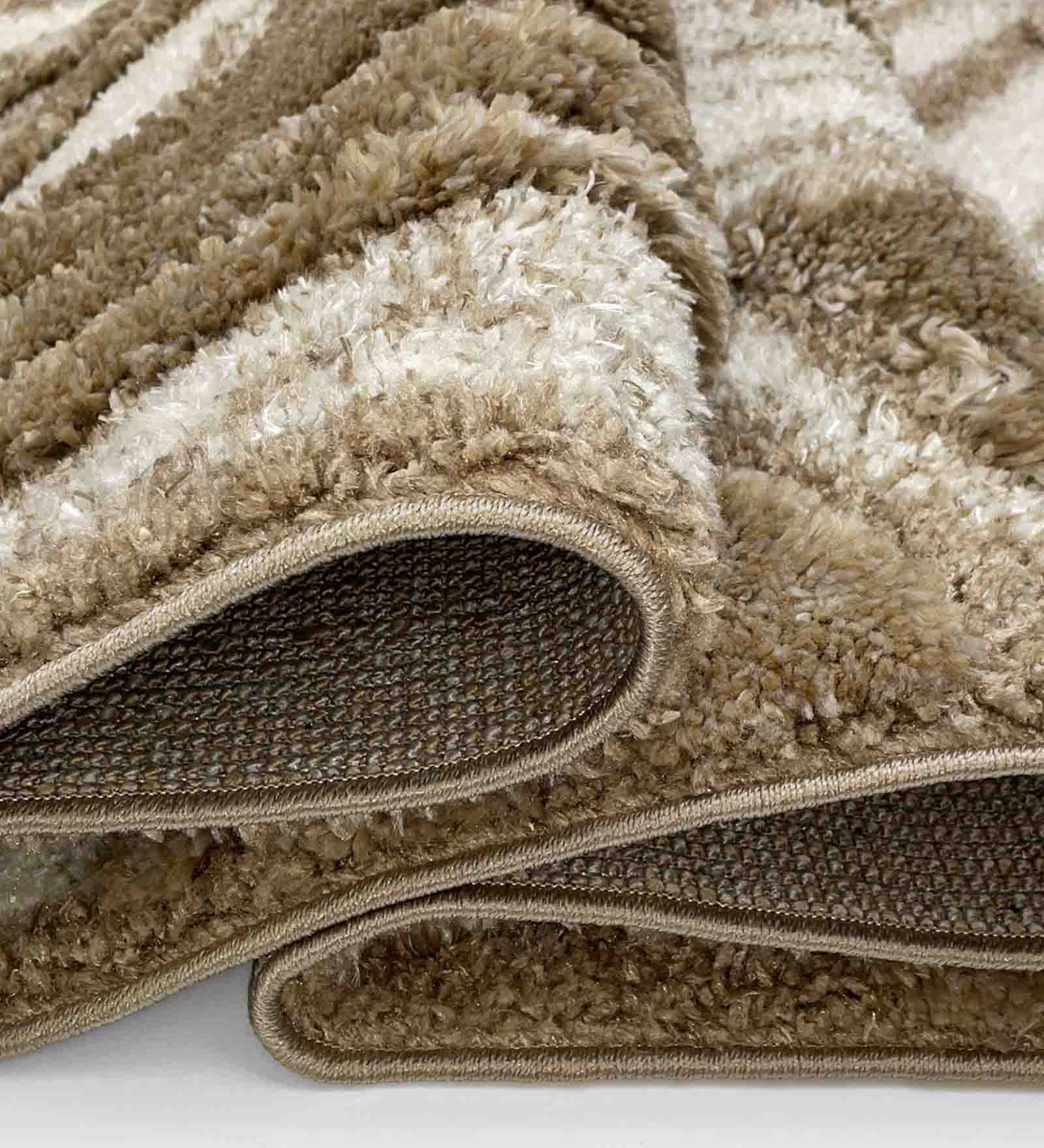 Husky Ripple Shaggy Carpet Beige